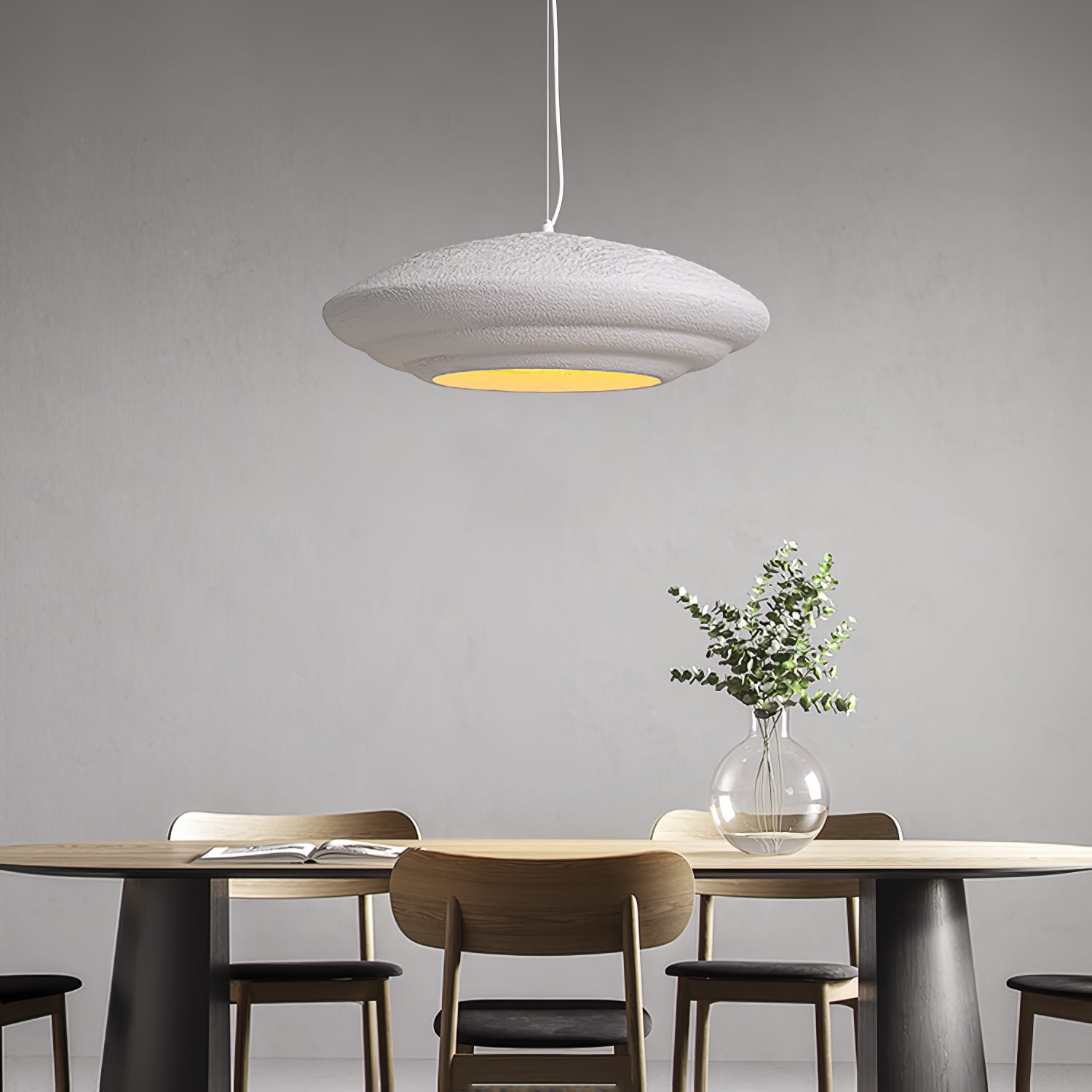 HALCYON RESIN GLOBE HANGING LAMP