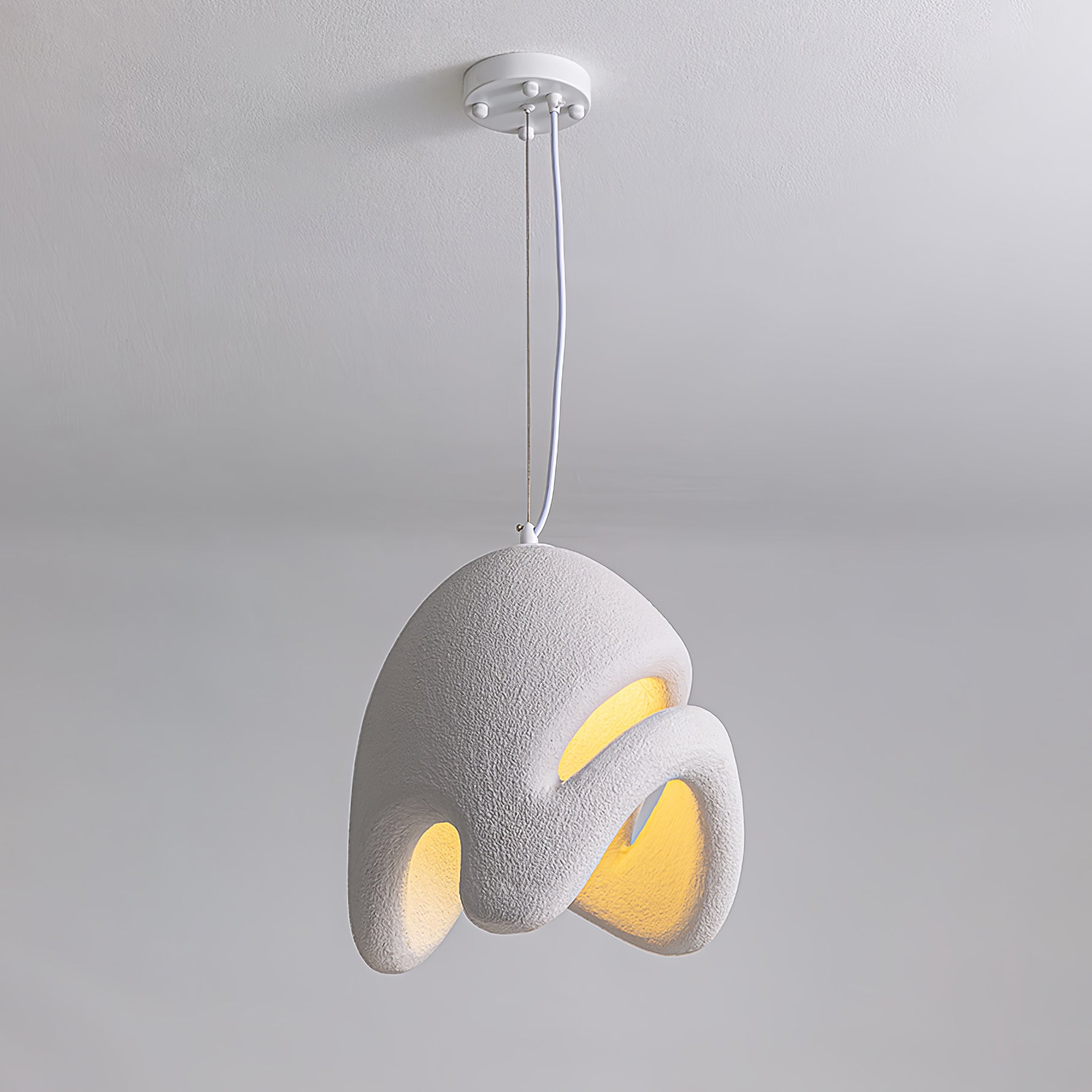 HALCYON RESIN GLOBE HANGING LAMP