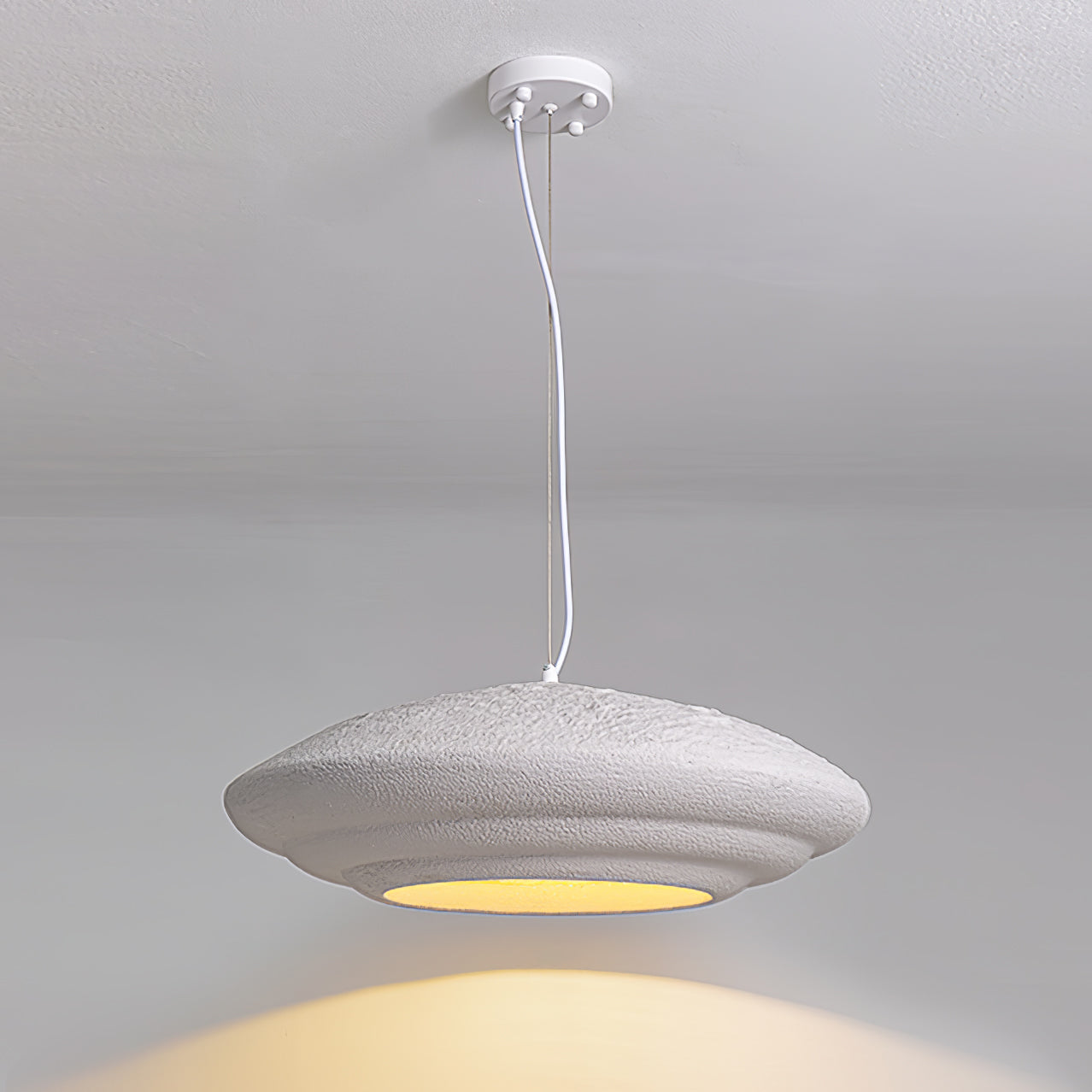 HALCYON RESIN GLOBE HANGING LAMP