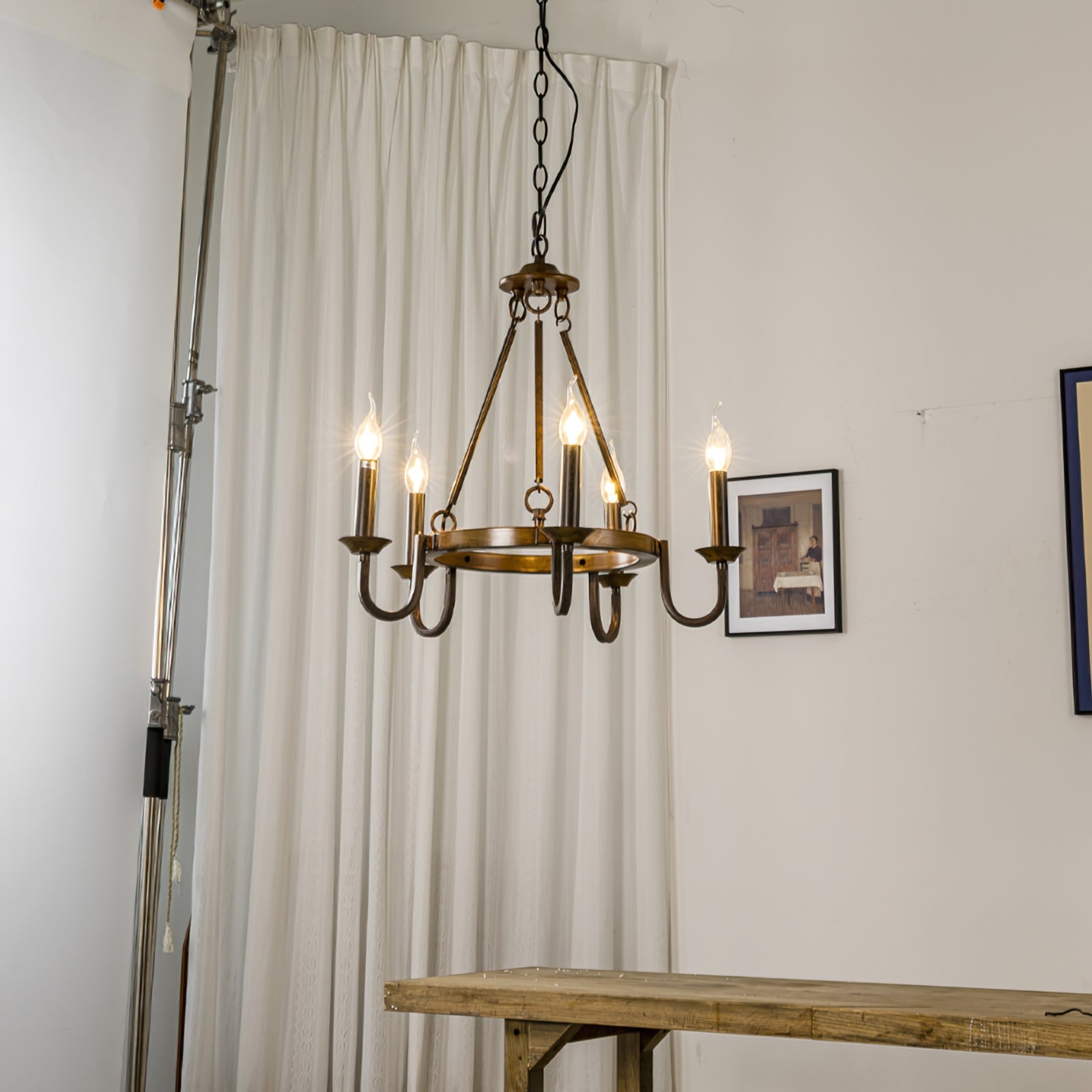 RAVENSCROFT RUSTIC WHEEL LIGHTING