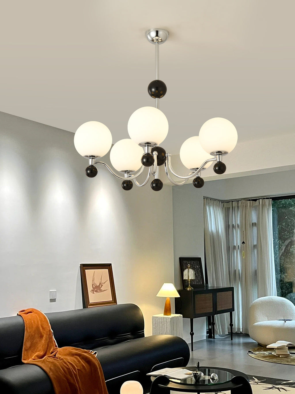 RAVENWOOD POLISHED METAL GLIMMERING CEILING LIGHT