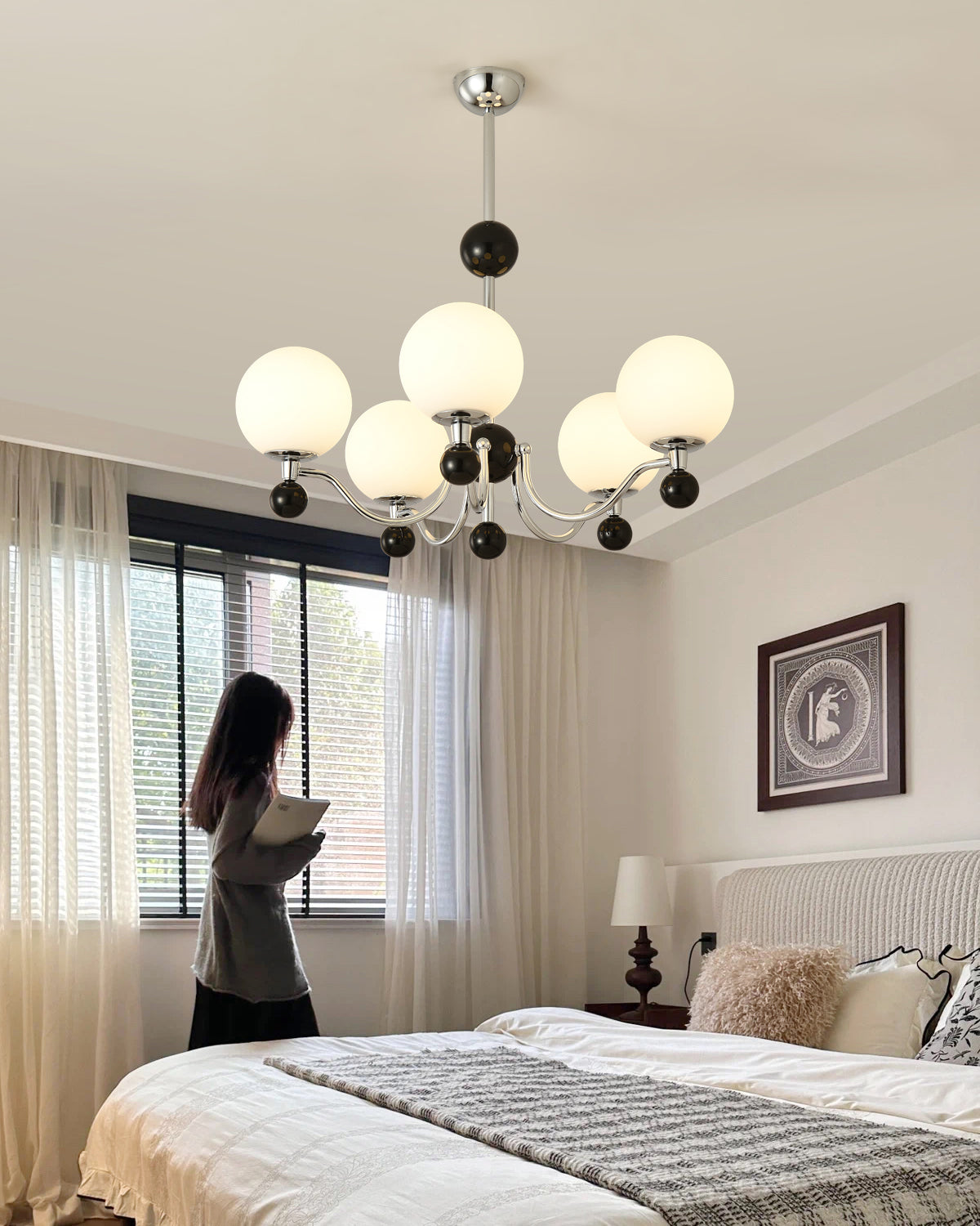 RAVENWOOD POLISHED METAL GLIMMERING CEILING LIGHT