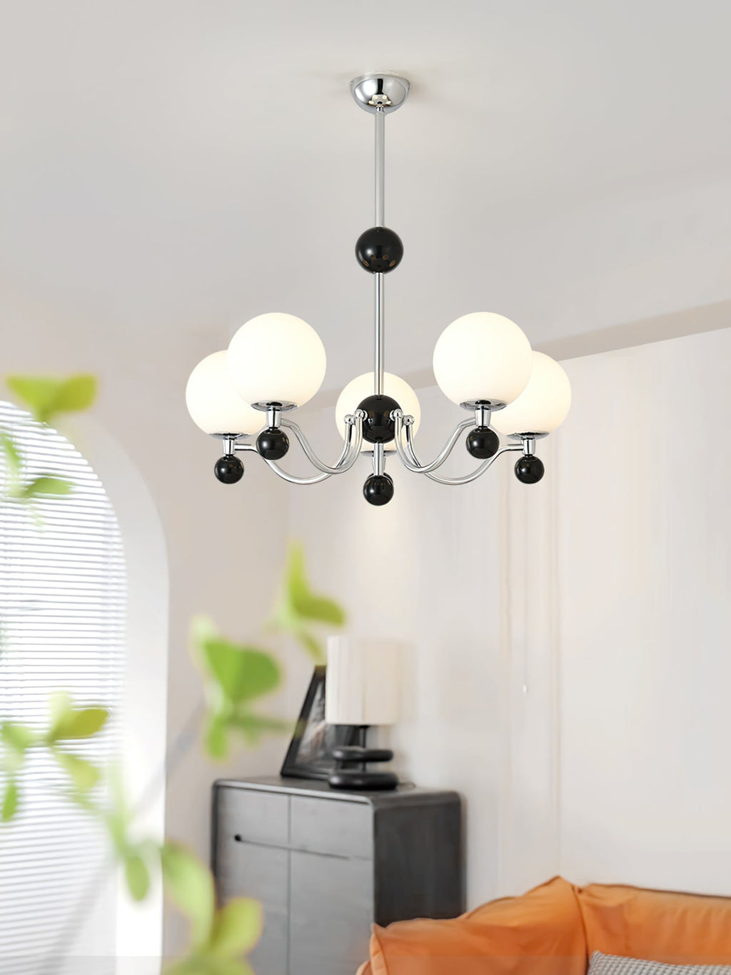 RAVENWOOD POLISHED METAL GLIMMERING CEILING LIGHT
