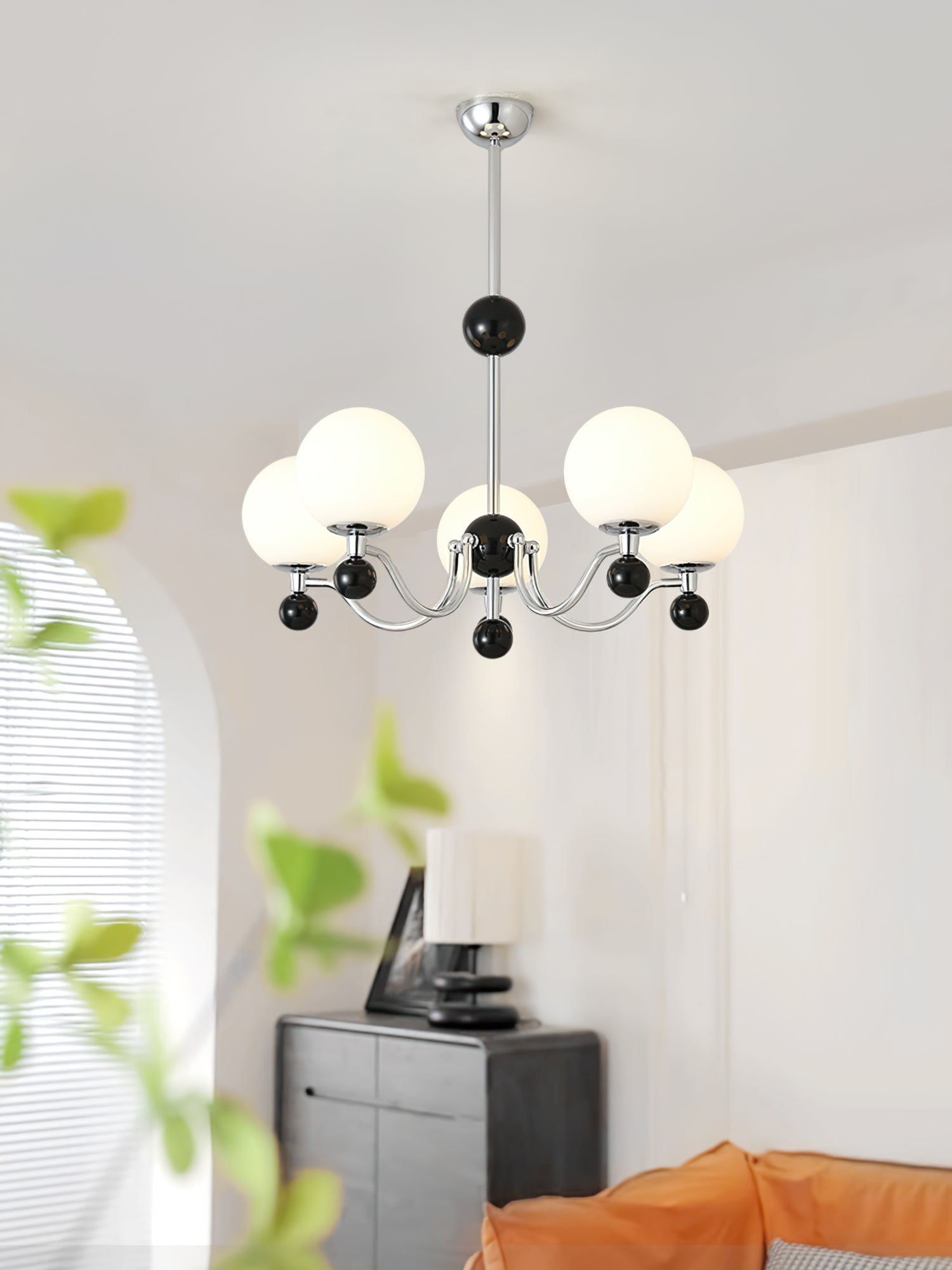 RAVENWOOD POLISHED METAL GLIMMERING CEILING LIGHT
