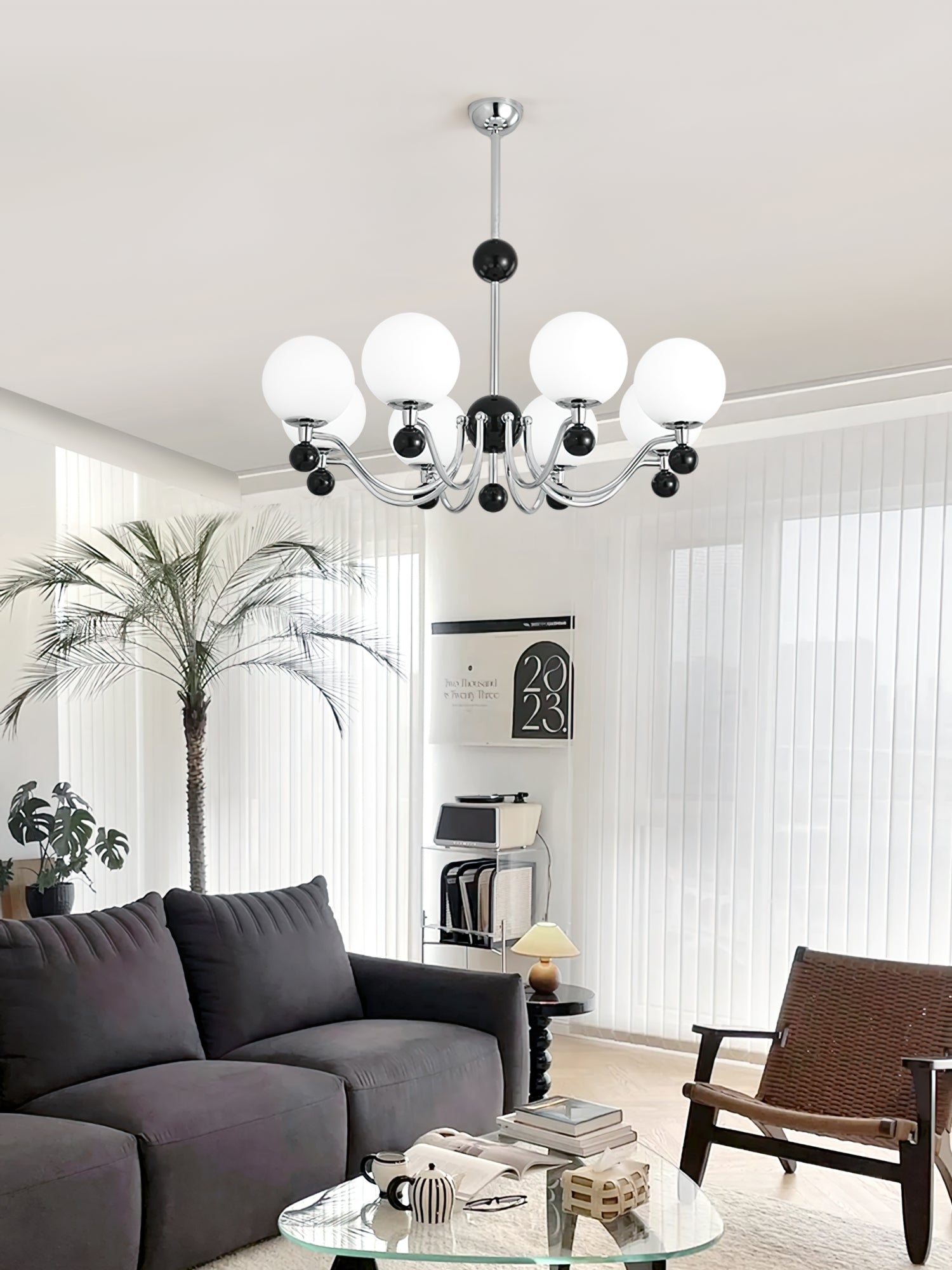 RAVENWOOD POLISHED METAL GLIMMERING CEILING LIGHT