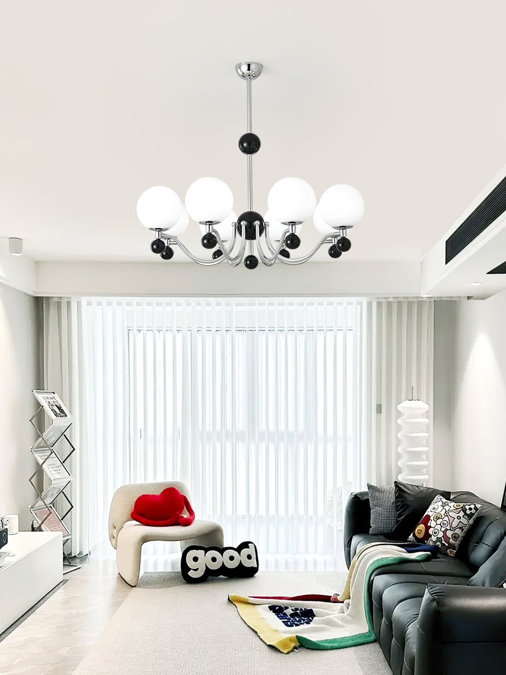 RAVENWOOD POLISHED METAL GLIMMERING CEILING LIGHT