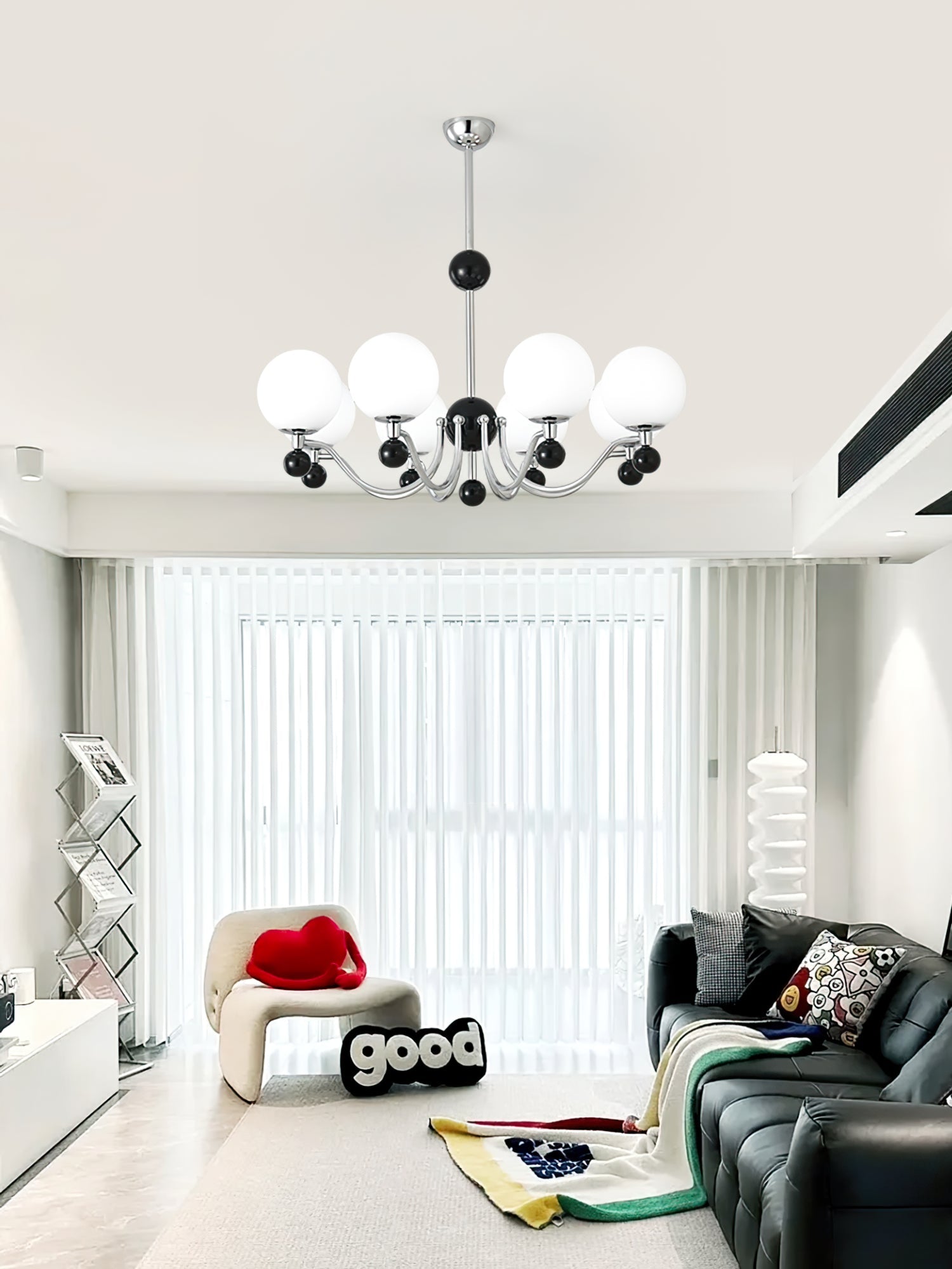 RAVENWOOD POLISHED METAL GLIMMERING CEILING LIGHT