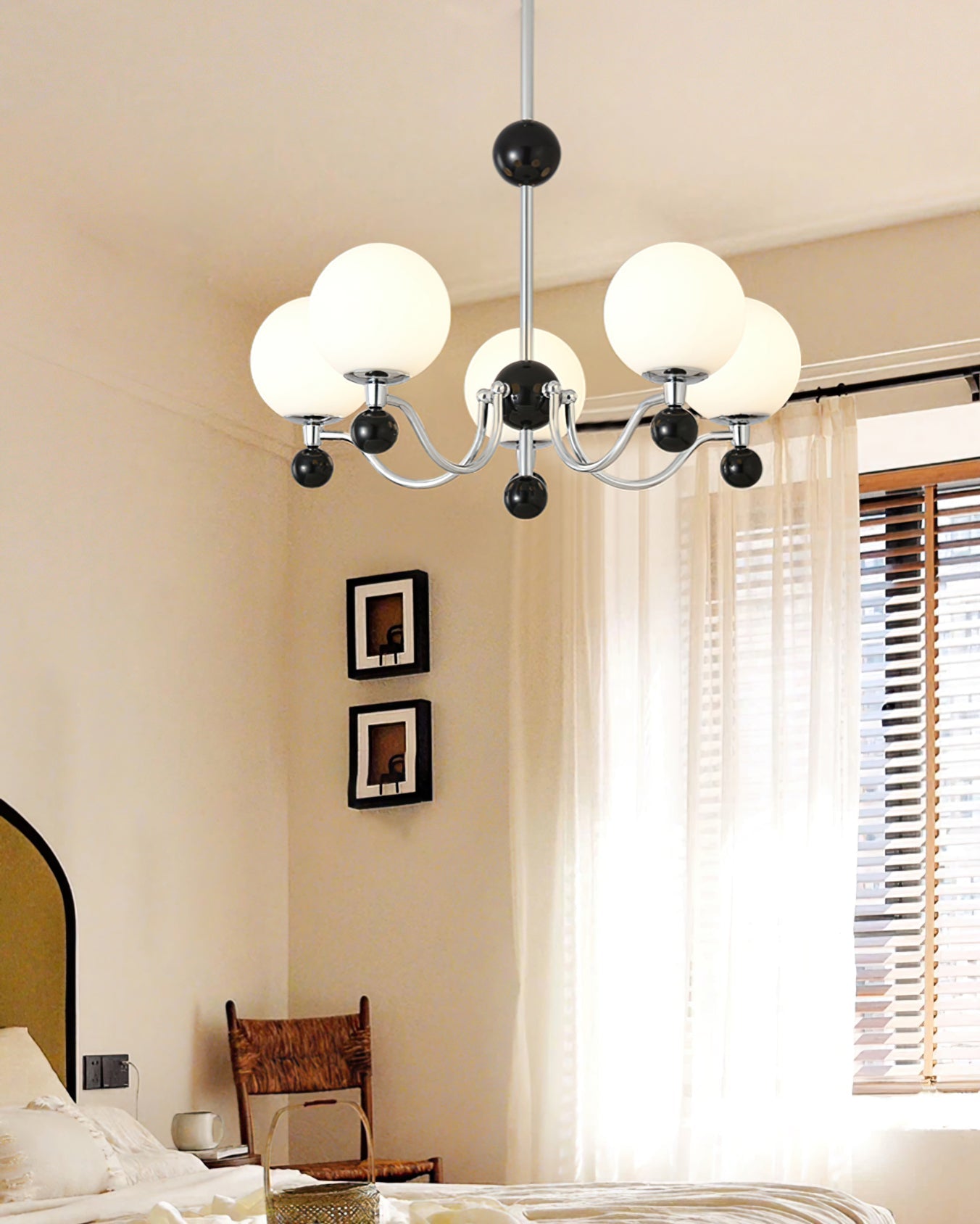 RAVENWOOD POLISHED METAL GLIMMERING CEILING LIGHT
