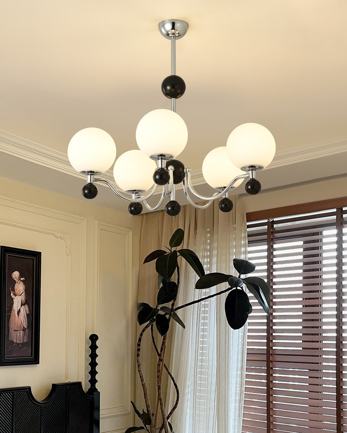 RAVENWOOD POLISHED METAL GLIMMERING CEILING LIGHT