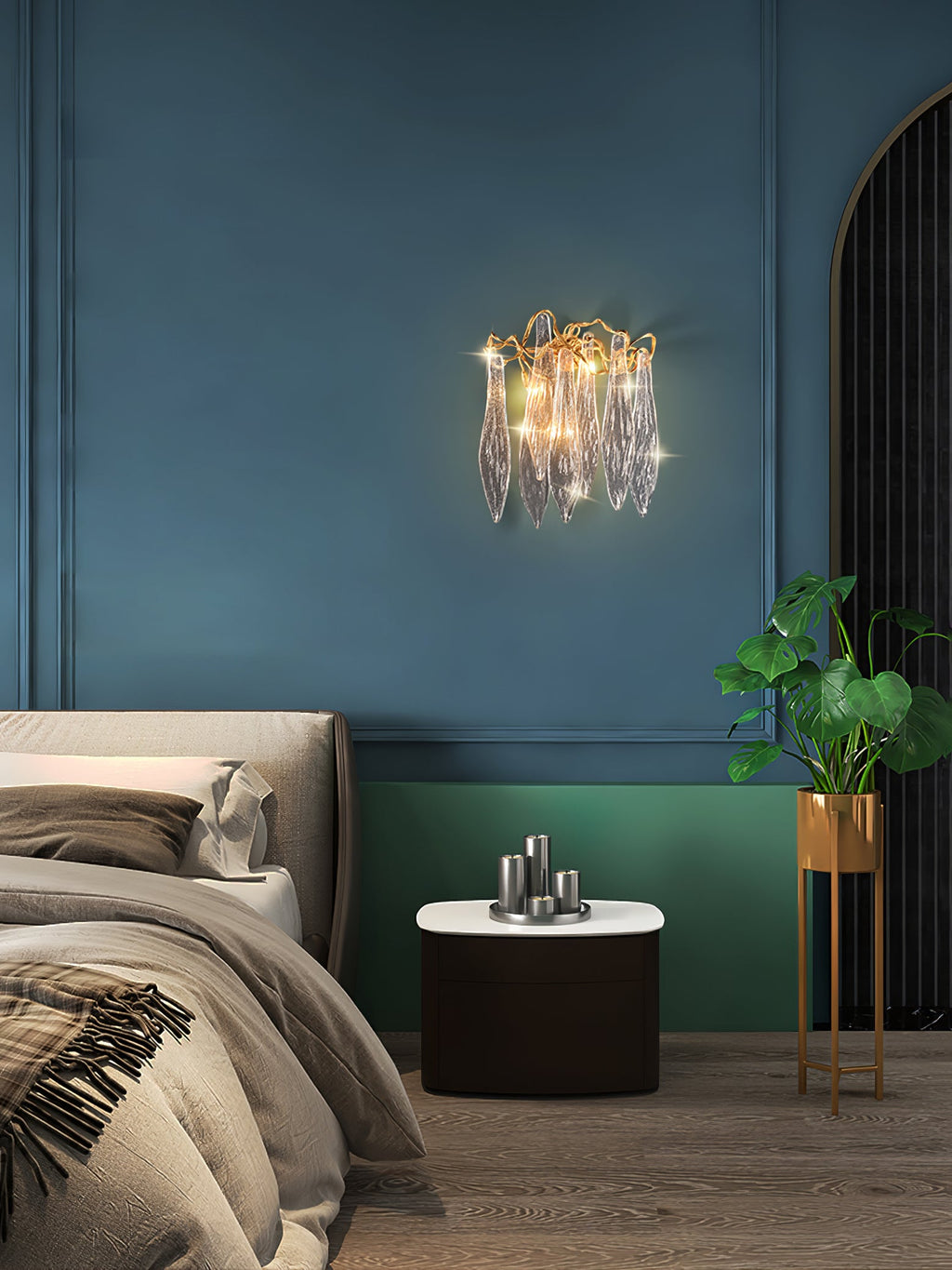 RAVENSCROFT AQUA DRIP WALL SCONCE