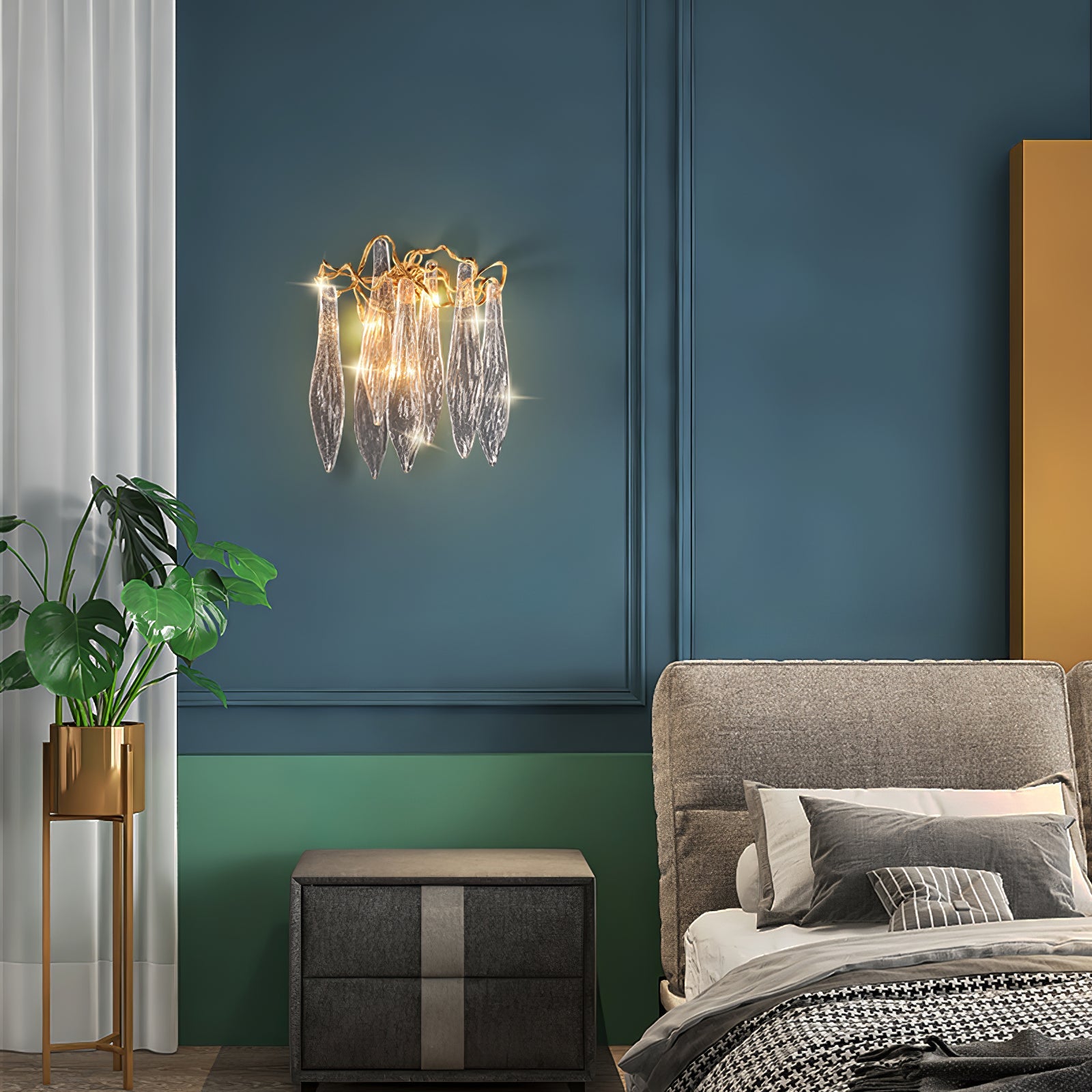 RAVENSCROFT AQUA DRIP WALL SCONCE