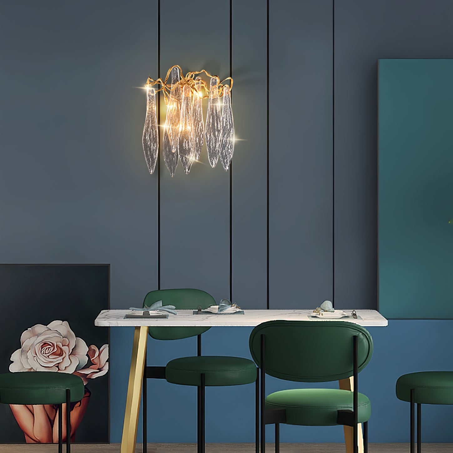 RAVENSCROFT AQUA DRIP WALL SCONCE