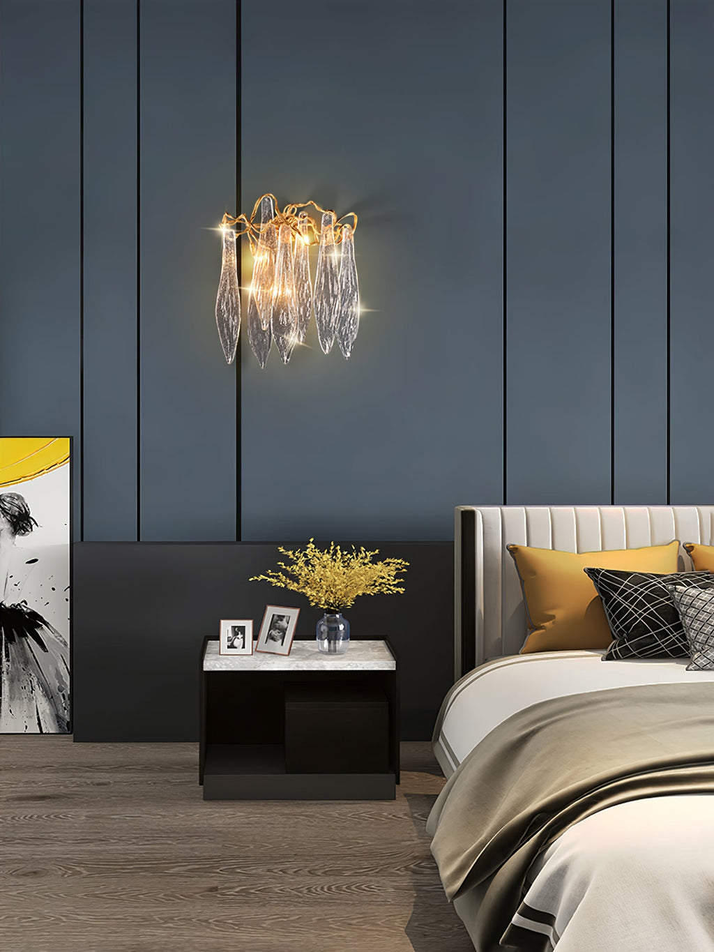 RAVENSCROFT AQUA DRIP WALL SCONCE