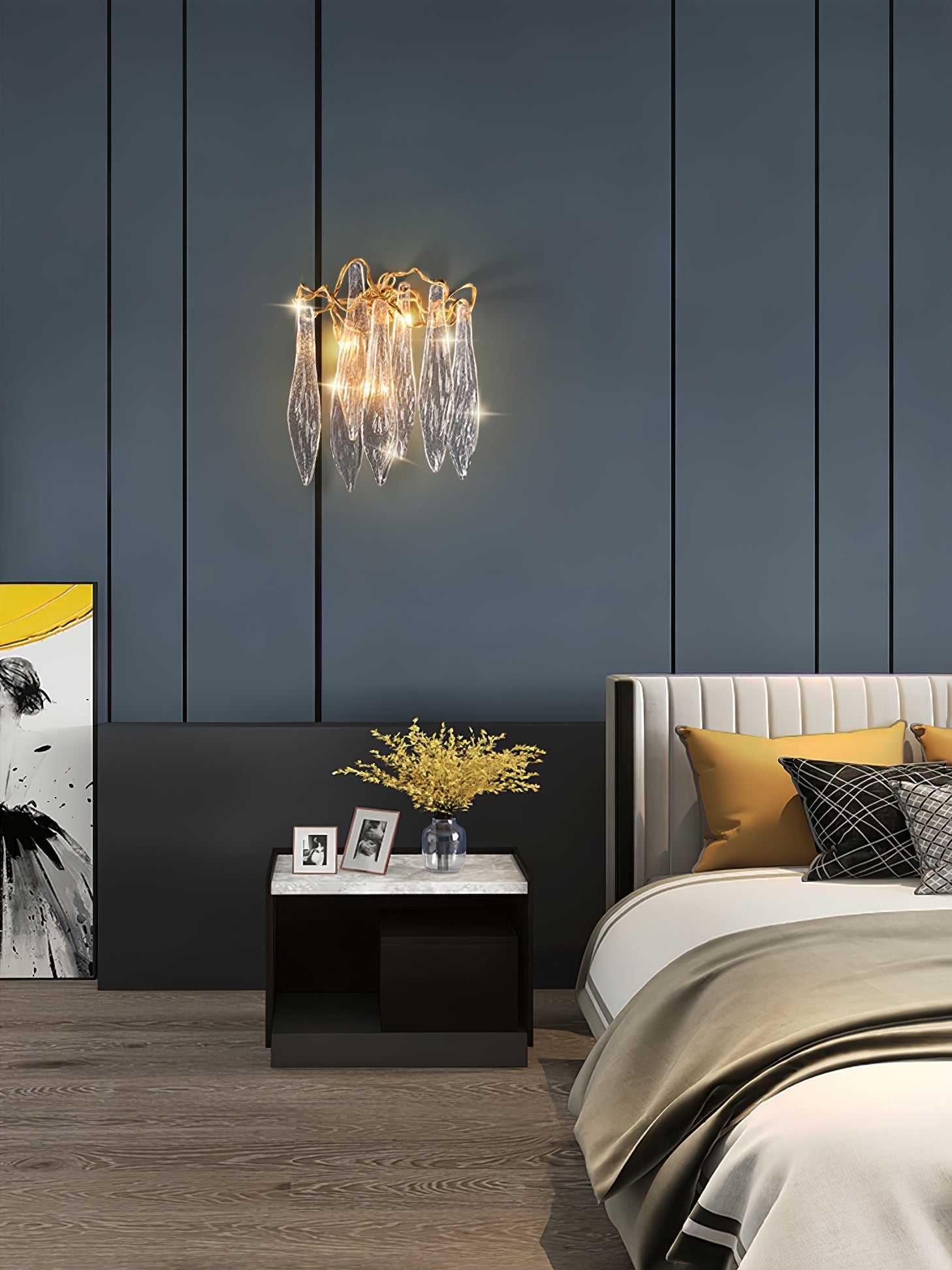 RAVENSCROFT AQUA DRIP WALL SCONCE