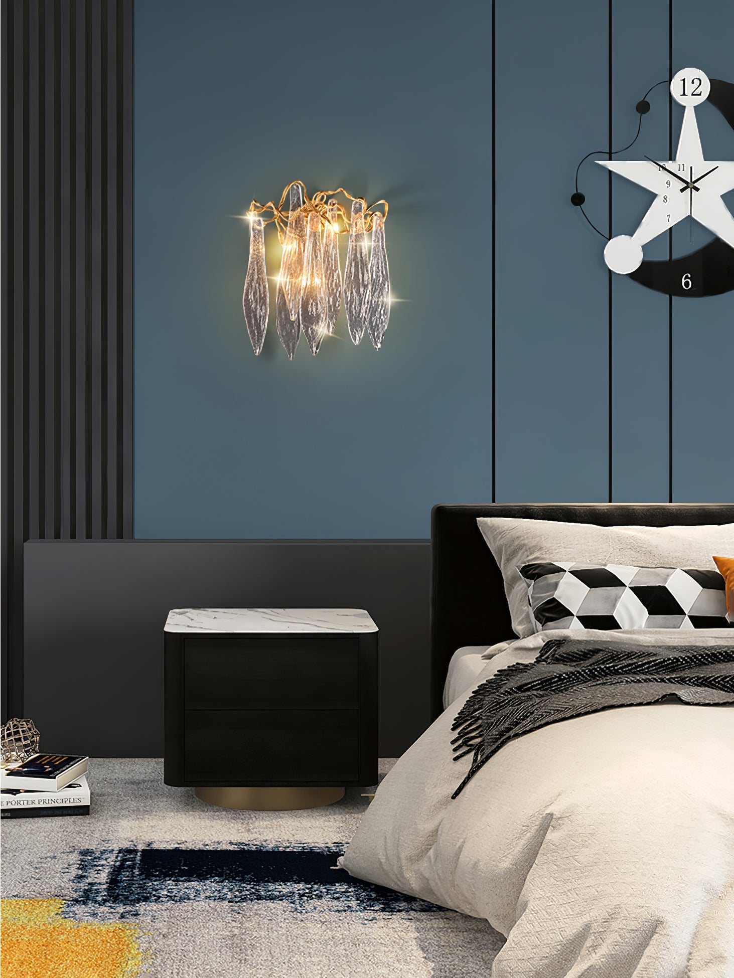 RAVENSCROFT AQUA DRIP WALL SCONCE