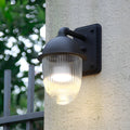 THORNBURY BLACK MATTE GLASS OUTDOOR WALL SCONCE