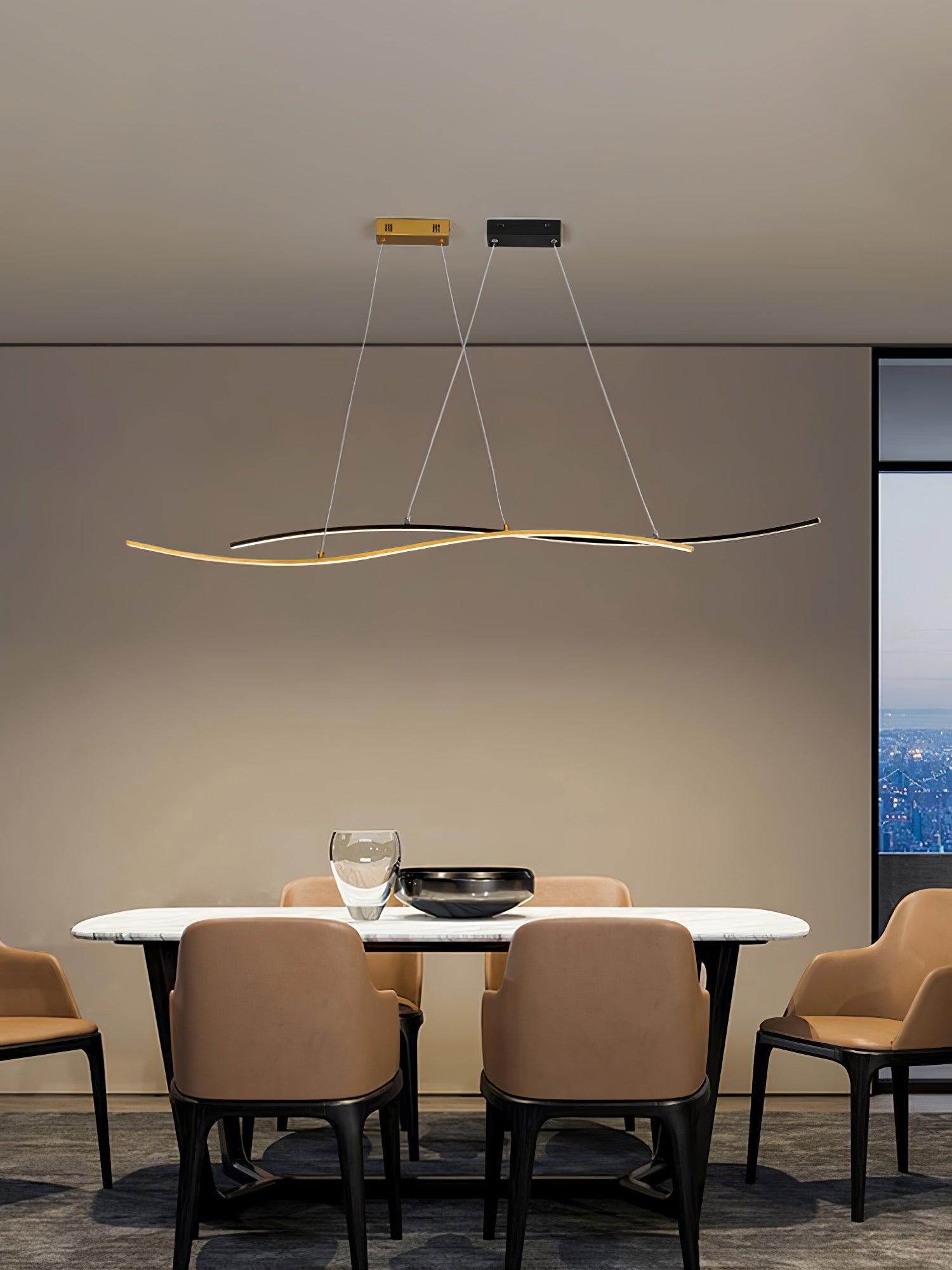 MERIDIAN OCEAN WAVE HANGING LANTERN