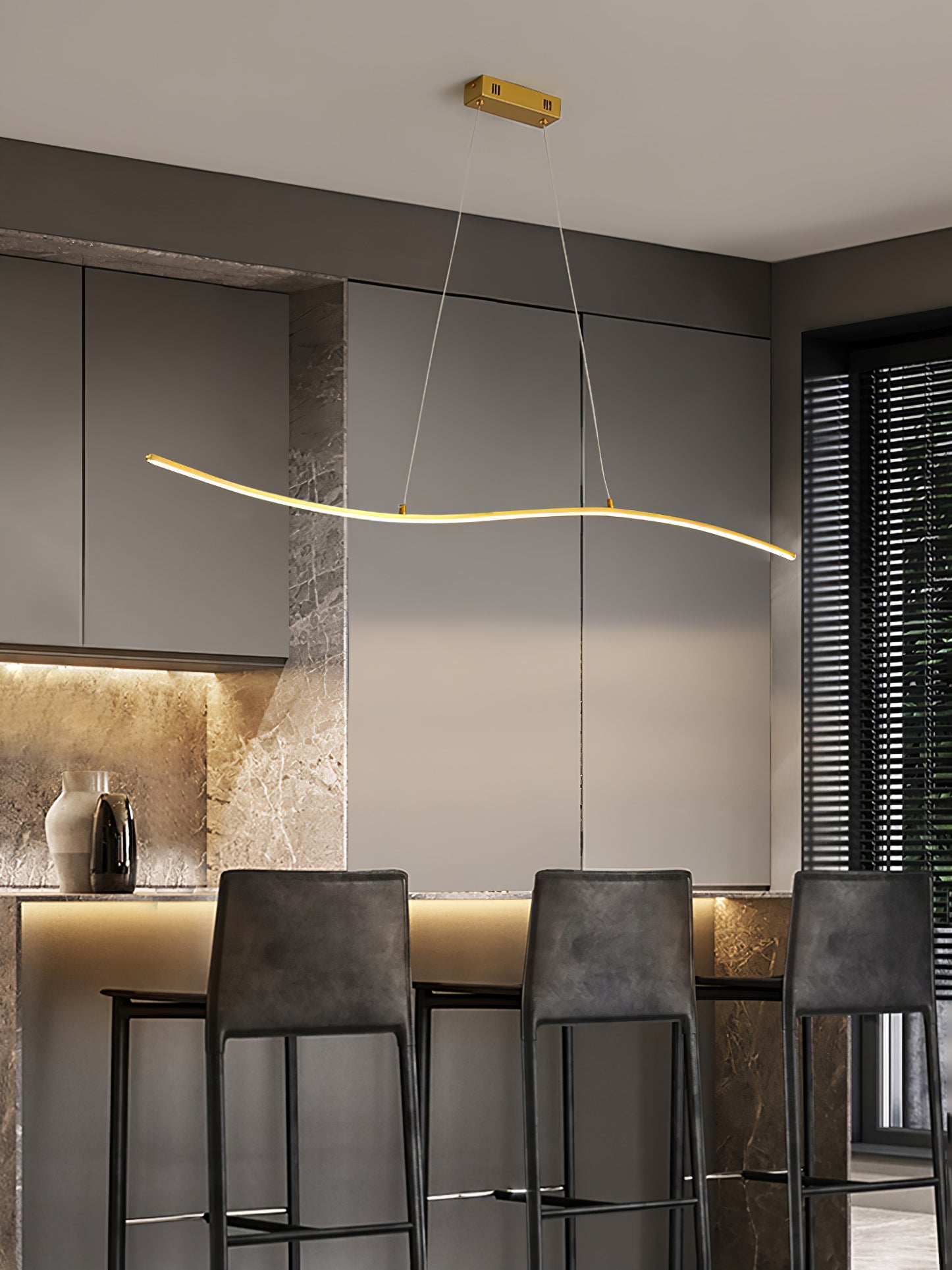 MERIDIAN OCEAN WAVE HANGING LANTERN