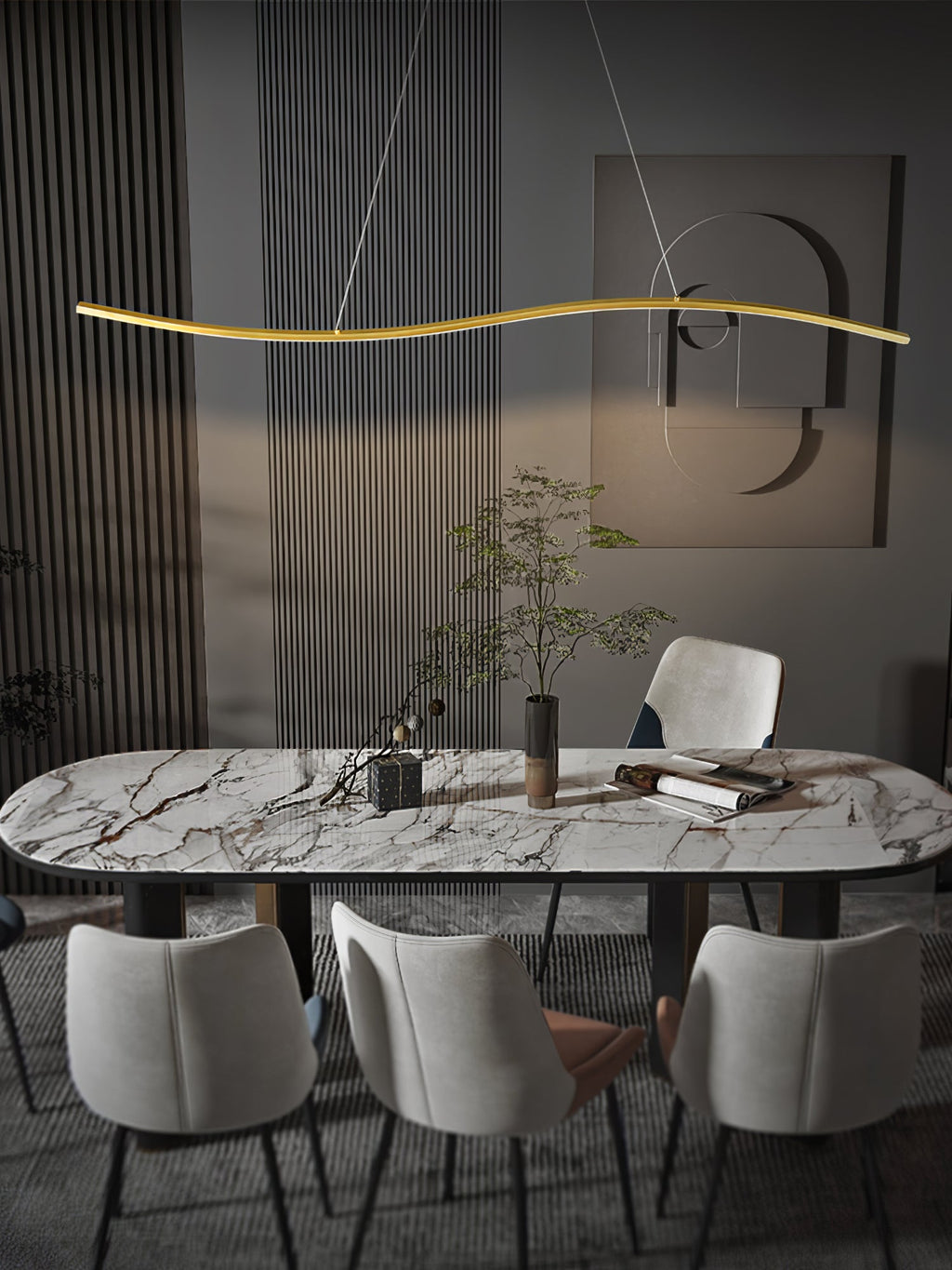 MERIDIAN OCEAN WAVE HANGING LANTERN