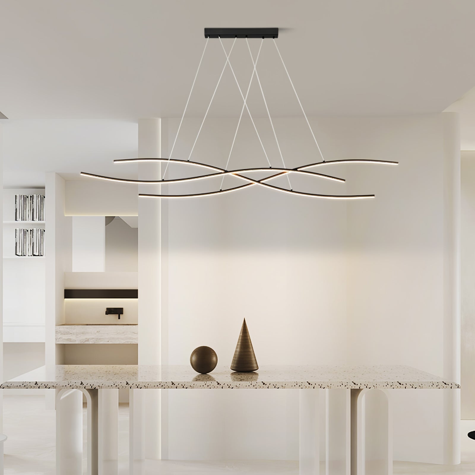 MERIDIAN OCEAN WAVE HANGING LANTERN