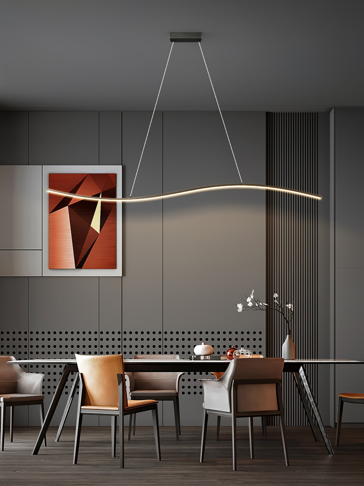 MERIDIAN OCEAN WAVE HANGING LANTERN