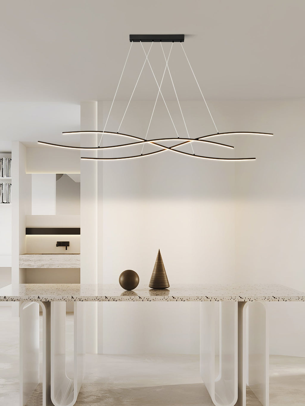 MERIDIAN OCEAN WAVE HANGING LANTERN