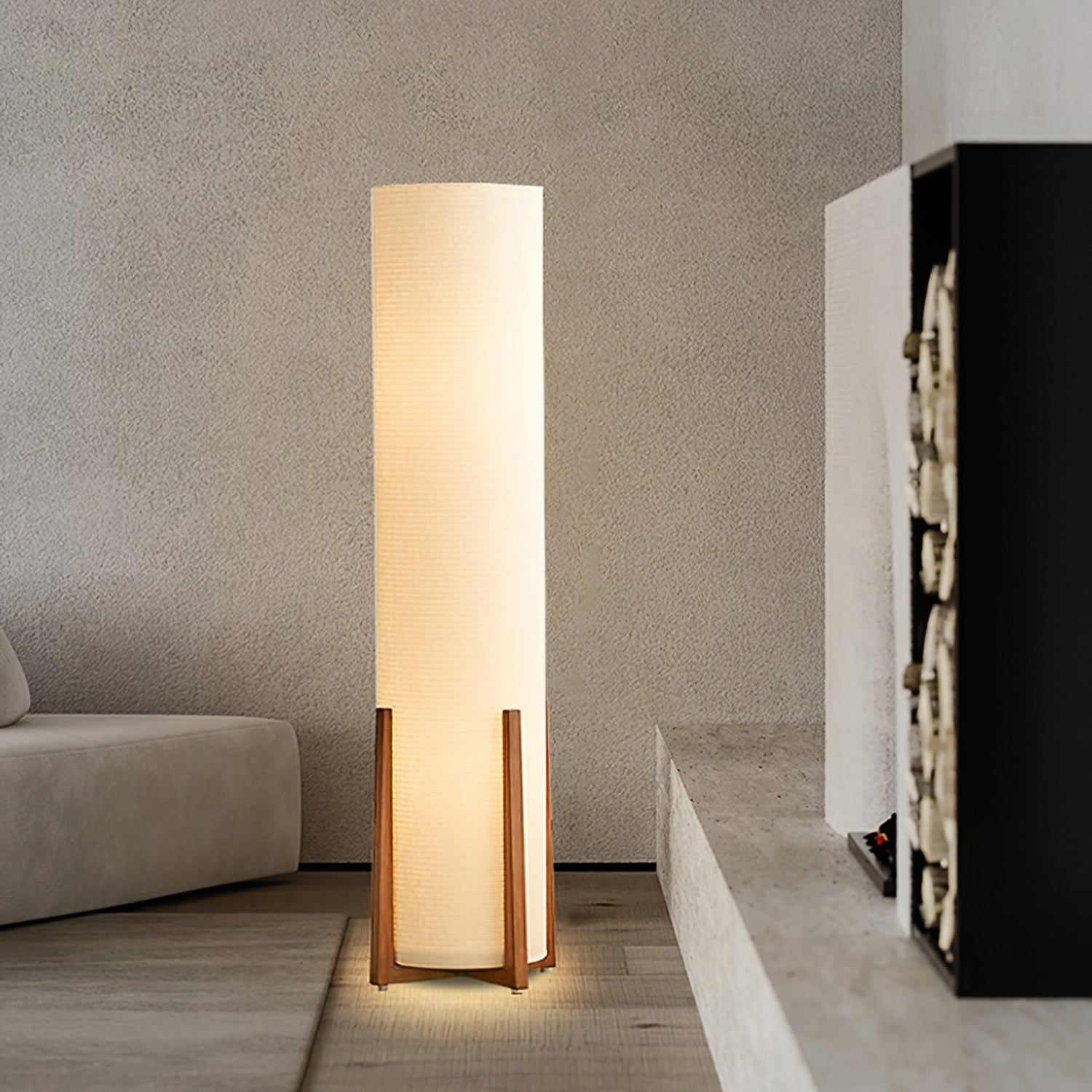 BRYNMAWR RATTAN TOWER LUMINAIRE