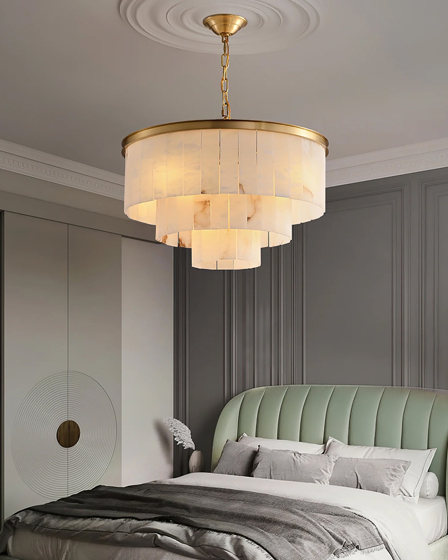 RAVENHURST IVORY CRYSTAL CEILING LANTERN