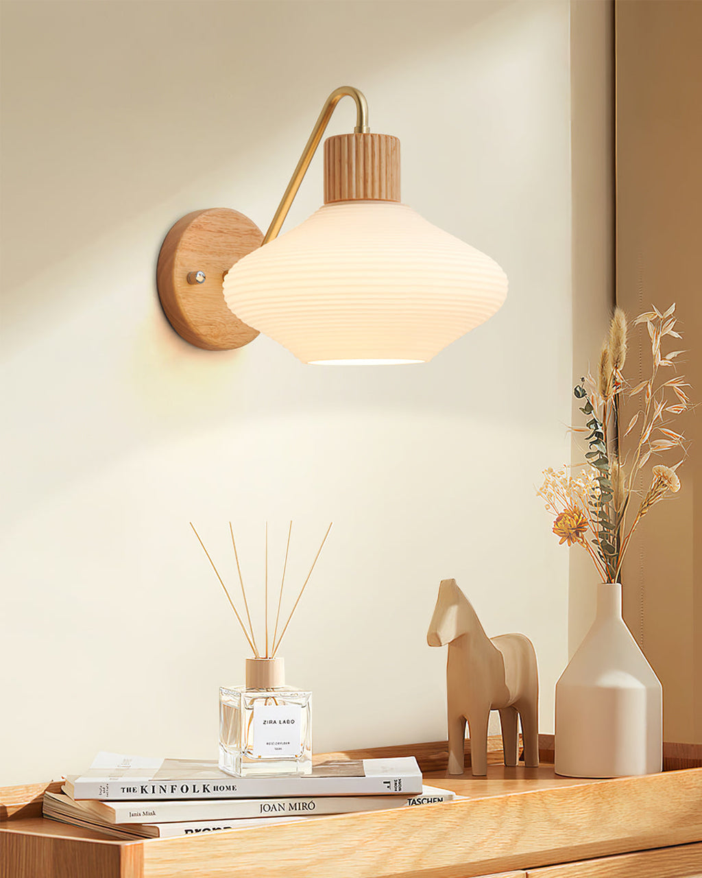 FARNWORTH TAPERED BRASS WALL SCONCE