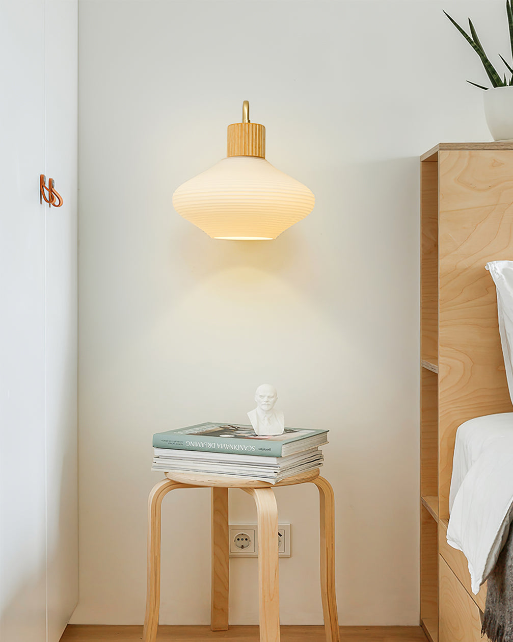 FARNWORTH TAPERED BRASS WALL SCONCE