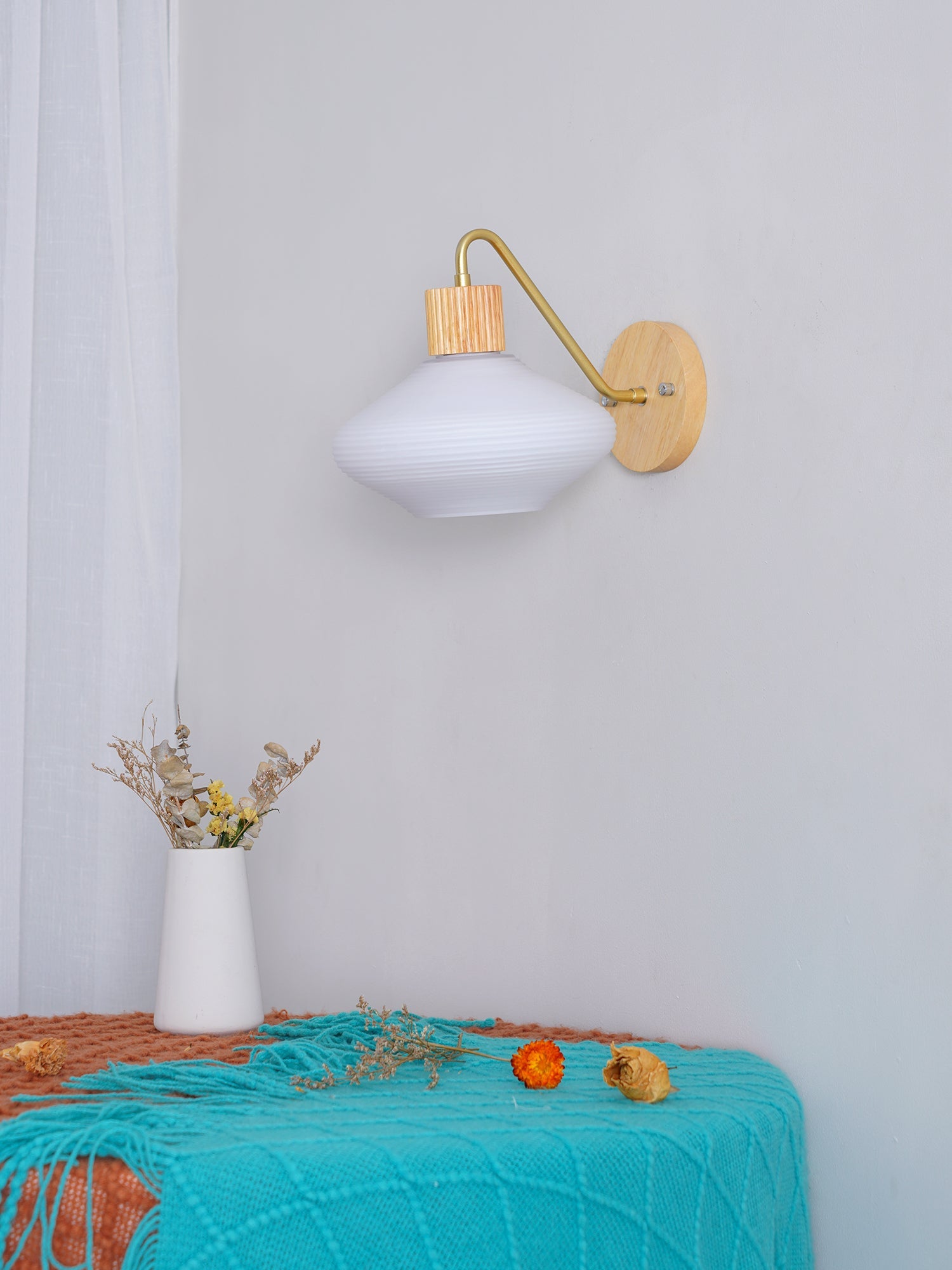 FARNWORTH TAPERED BRASS WALL SCONCE