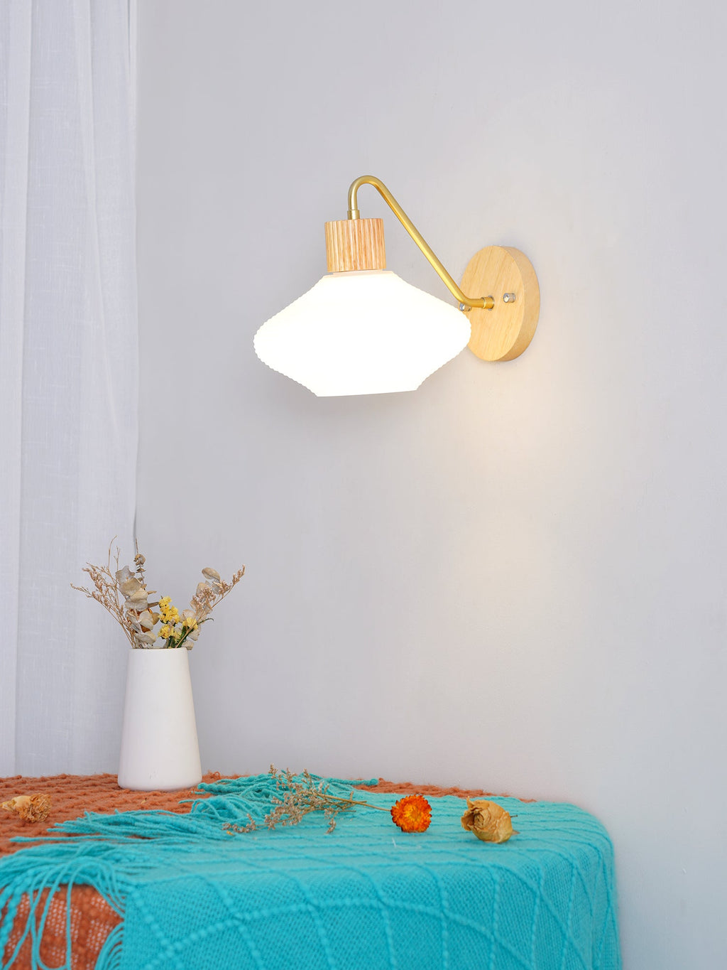 FARNWORTH TAPERED BRASS WALL SCONCE