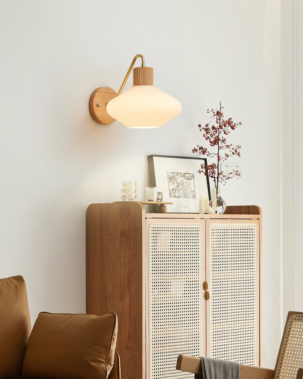 FARNWORTH TAPERED BRASS WALL SCONCE