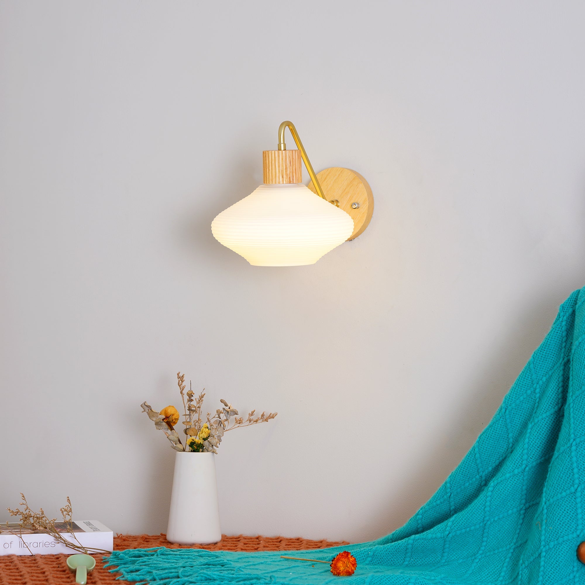 FARNWORTH TAPERED BRASS WALL SCONCE