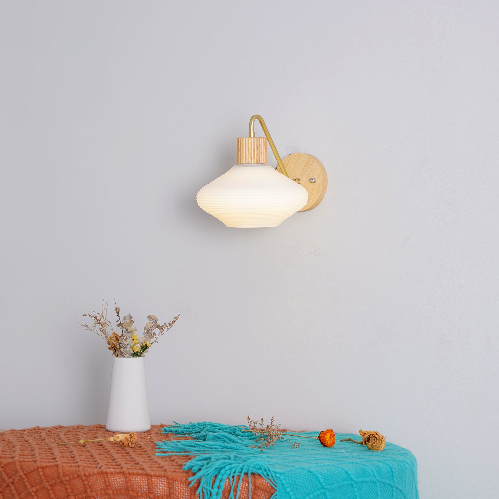 FARNWORTH TAPERED BRASS WALL SCONCE