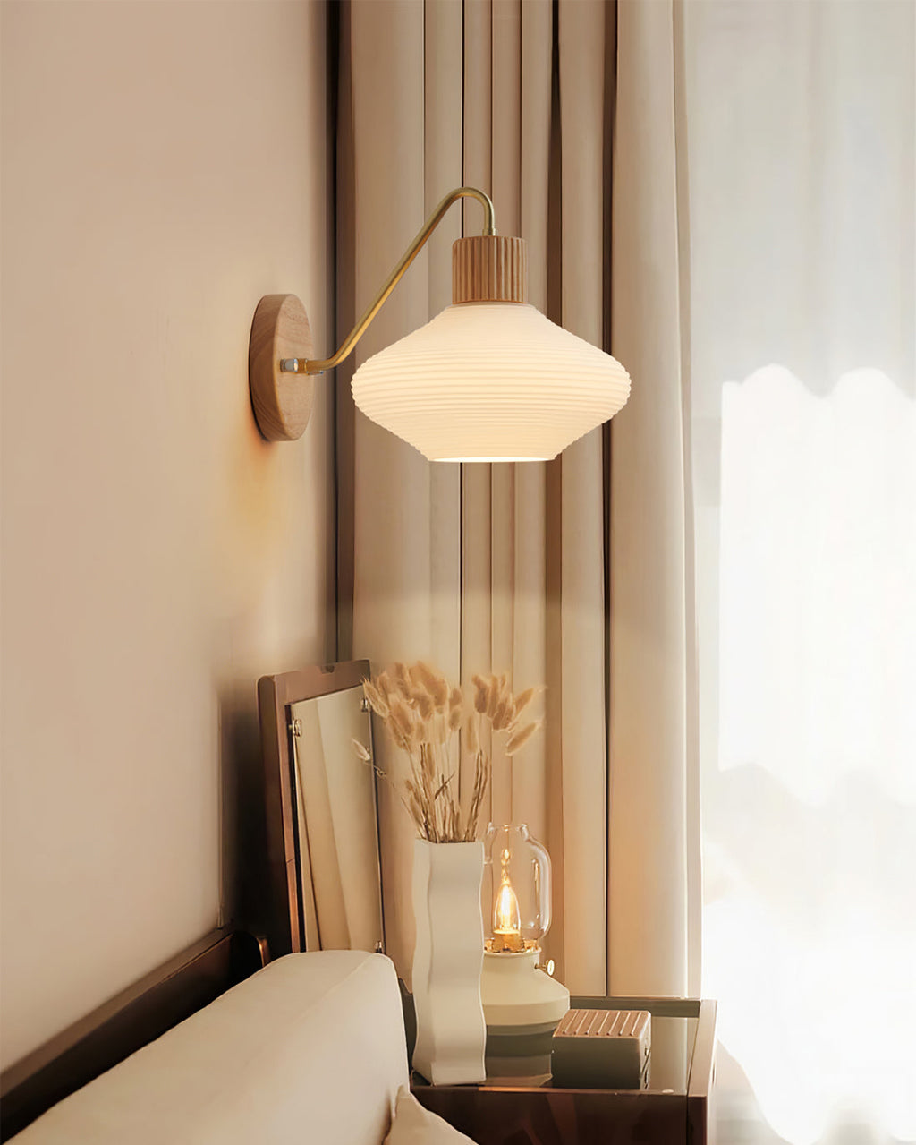 FARNWORTH TAPERED BRASS WALL SCONCE