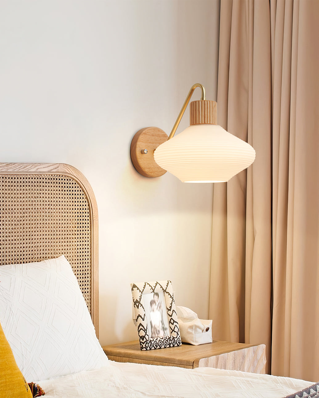 FARNWORTH TAPERED BRASS WALL SCONCE