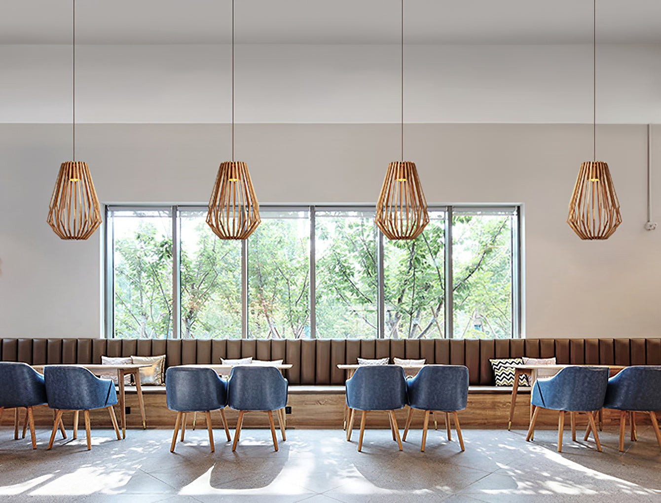 WINCHESTER WOODEN LATTICE PENDANT LIGHT