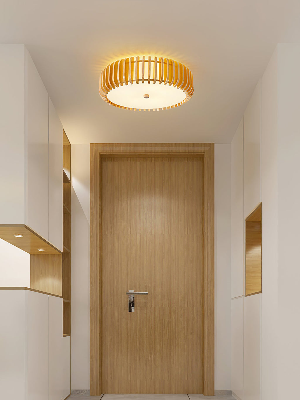 WINCHESTER WOODEN DRUM CEILING ILLUMINATOR
