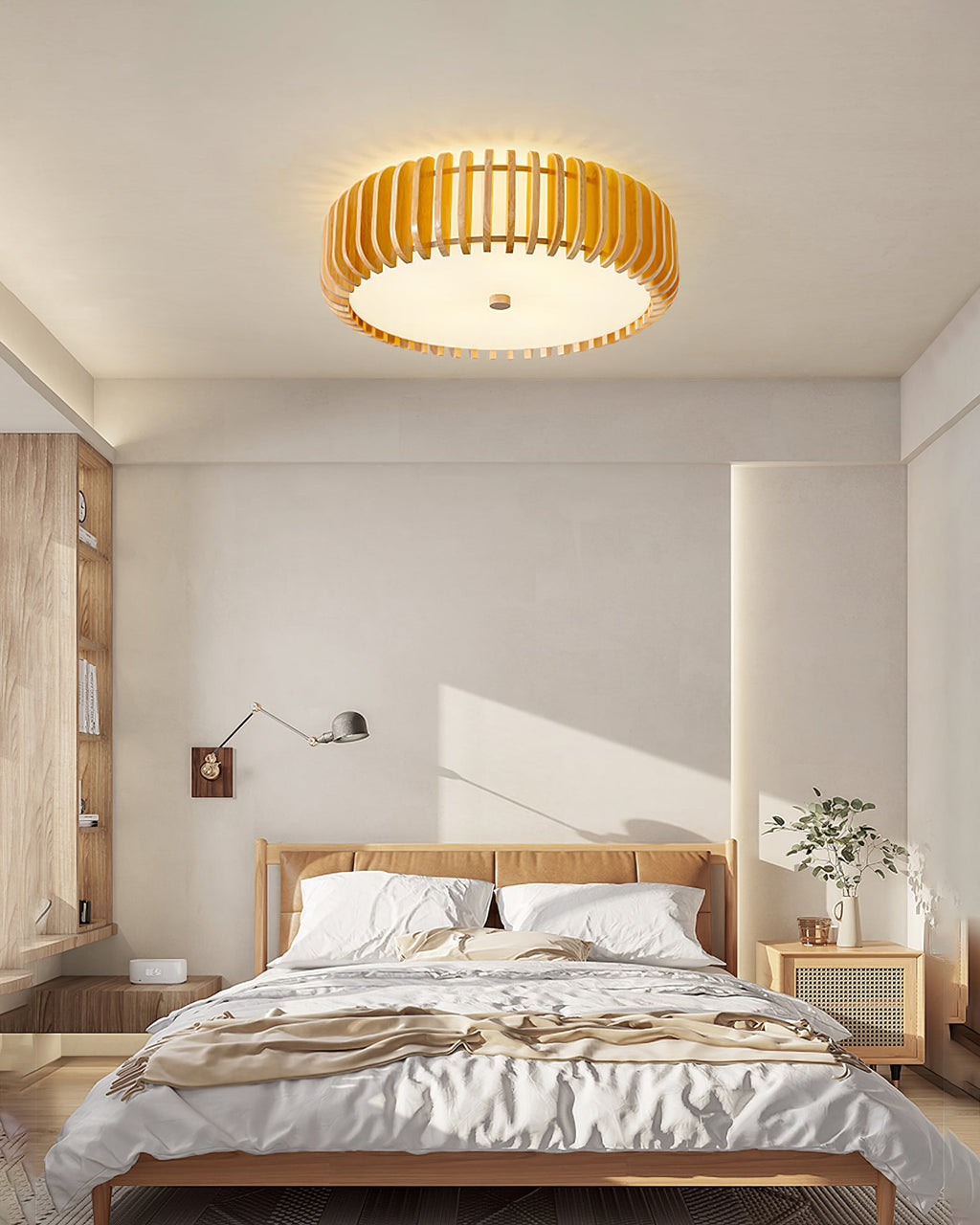 WINCHESTER WOODEN DRUM CEILING ILLUMINATOR