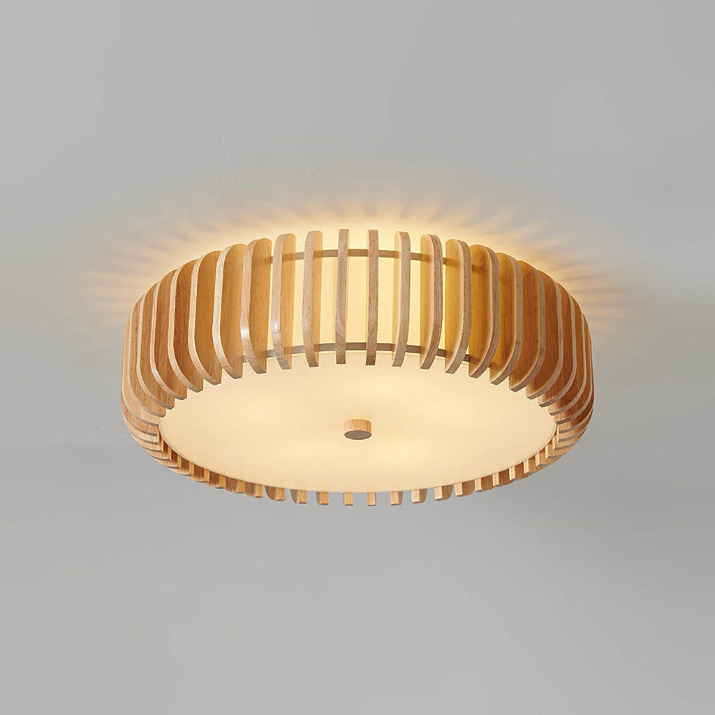 WINCHESTER WOODEN DRUM CEILING ILLUMINATOR