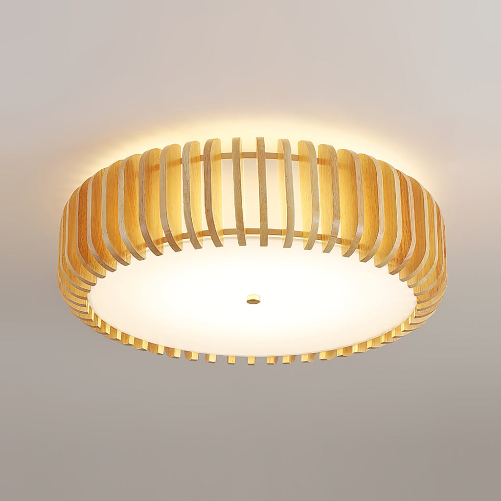 WINCHESTER WOODEN DRUM CEILING ILLUMINATOR