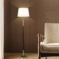 BRAMBLETON IRON CANOPY FLOOR LAMP WITH TEXTILE SHADE