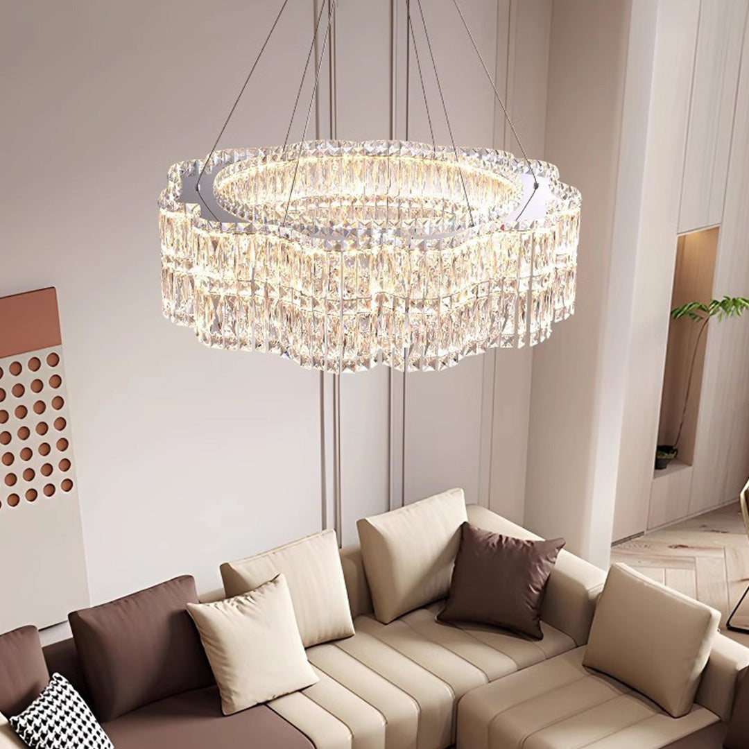 WINTERBOURNE CRYSTAL SPHERE CHANDELIER, MODERN MINIMALIST DESIGN
