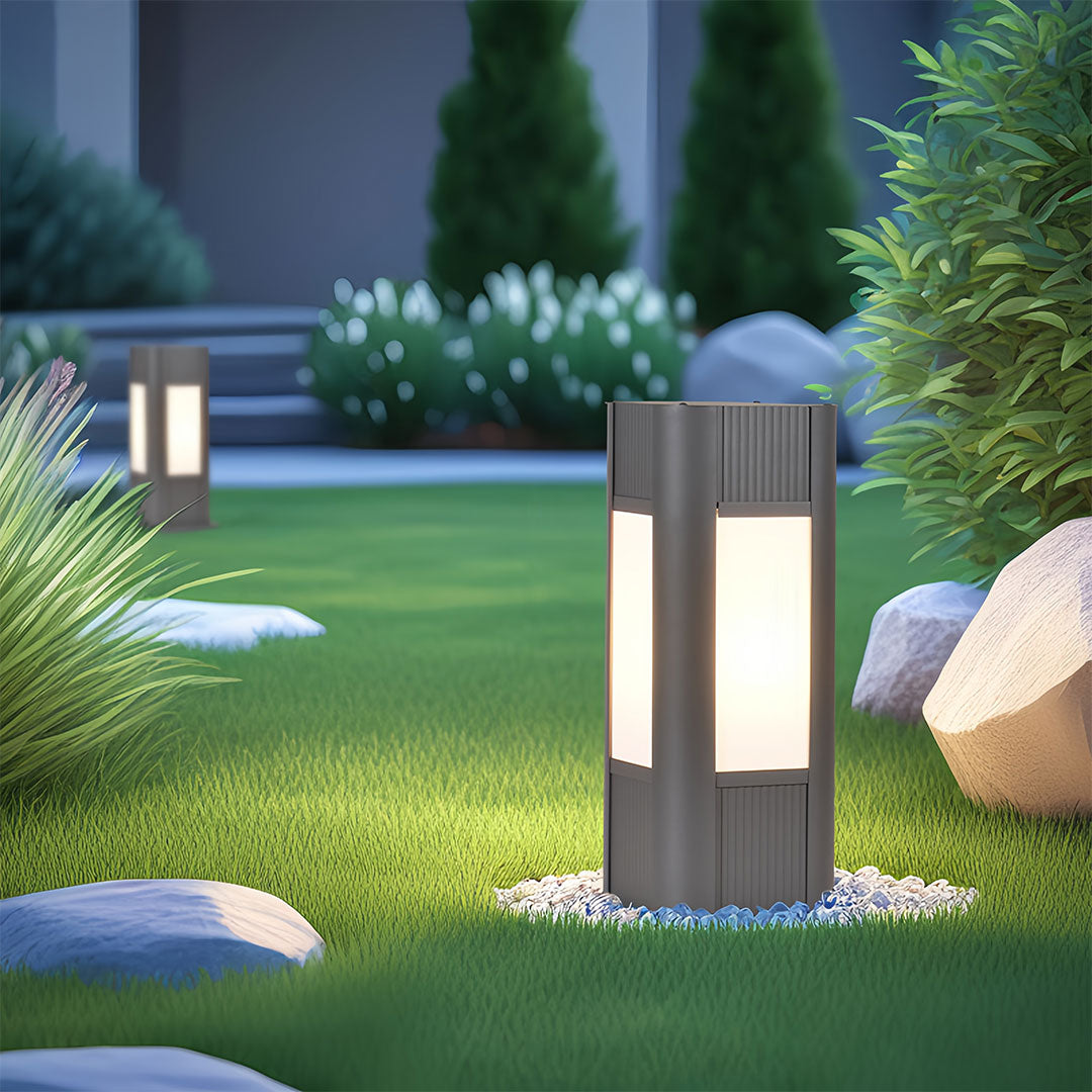 BLACKTHORN SQUARE OUTDOOR ILLUMINATOR WITH WATERPROOF DESIGN