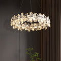 VIOLETTE FLORAL CRYSTAL CANDELABRA CHANDELIER