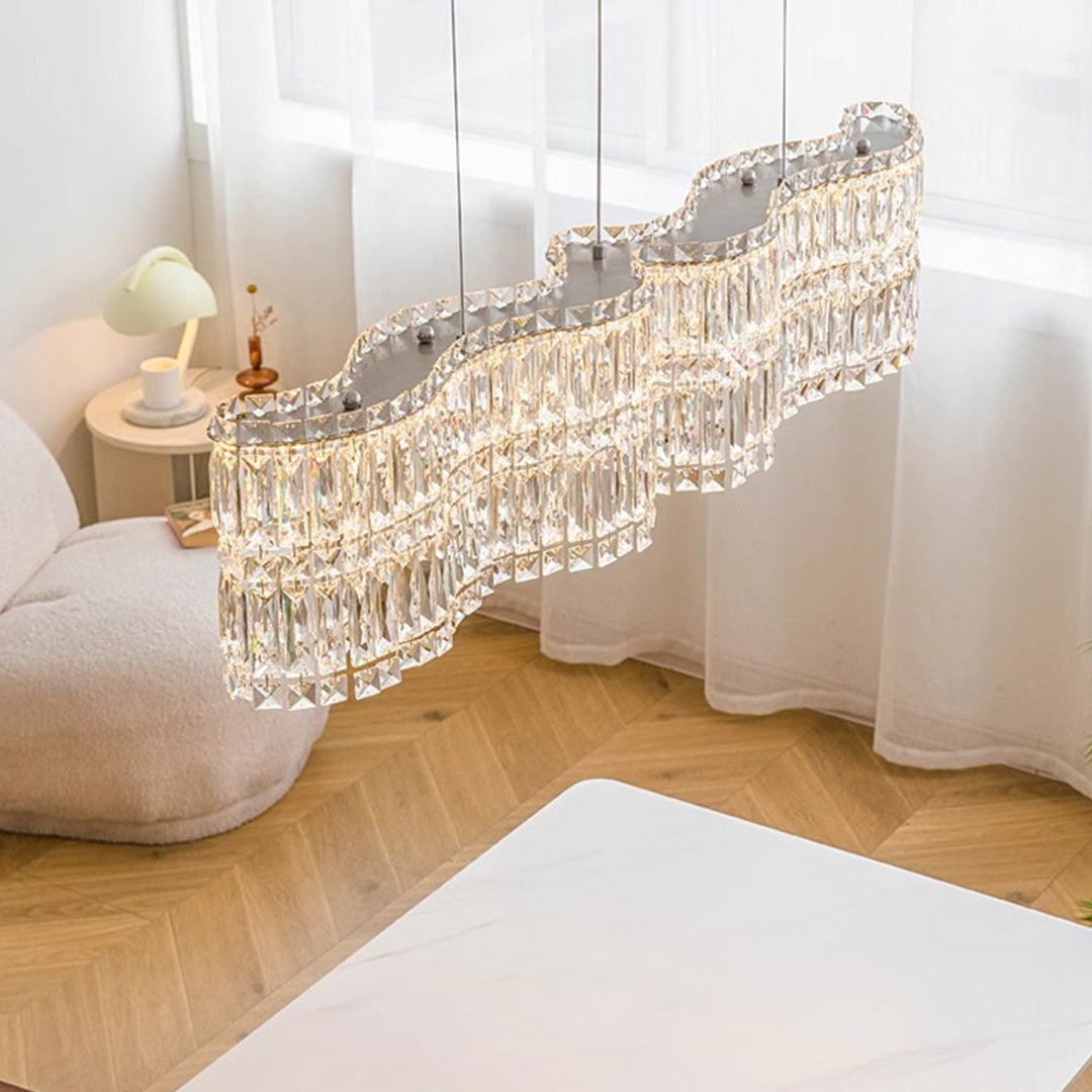 WINTERBOURNE CRYSTAL SPHERE CHANDELIER, MODERN MINIMALIST DESIGN