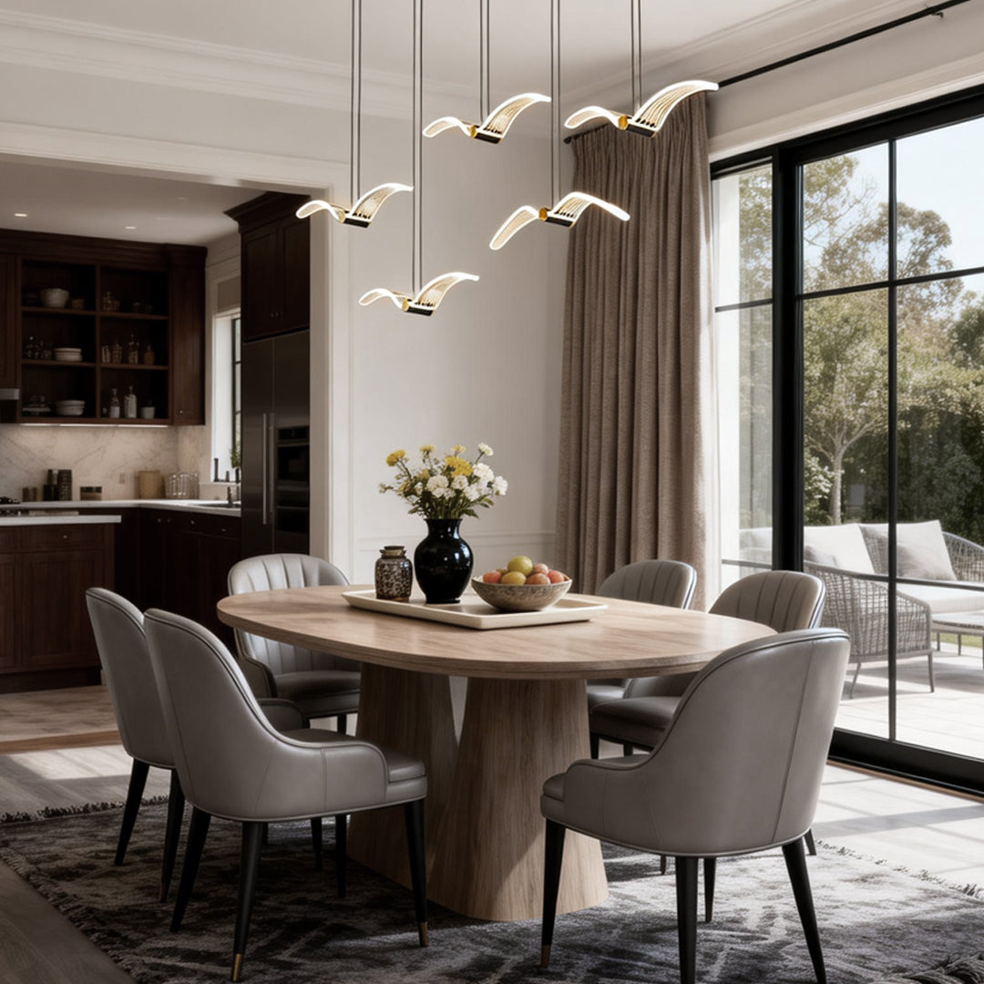 WINDSOR ACRYLIC SEAGULL STRAND CHANDELIER