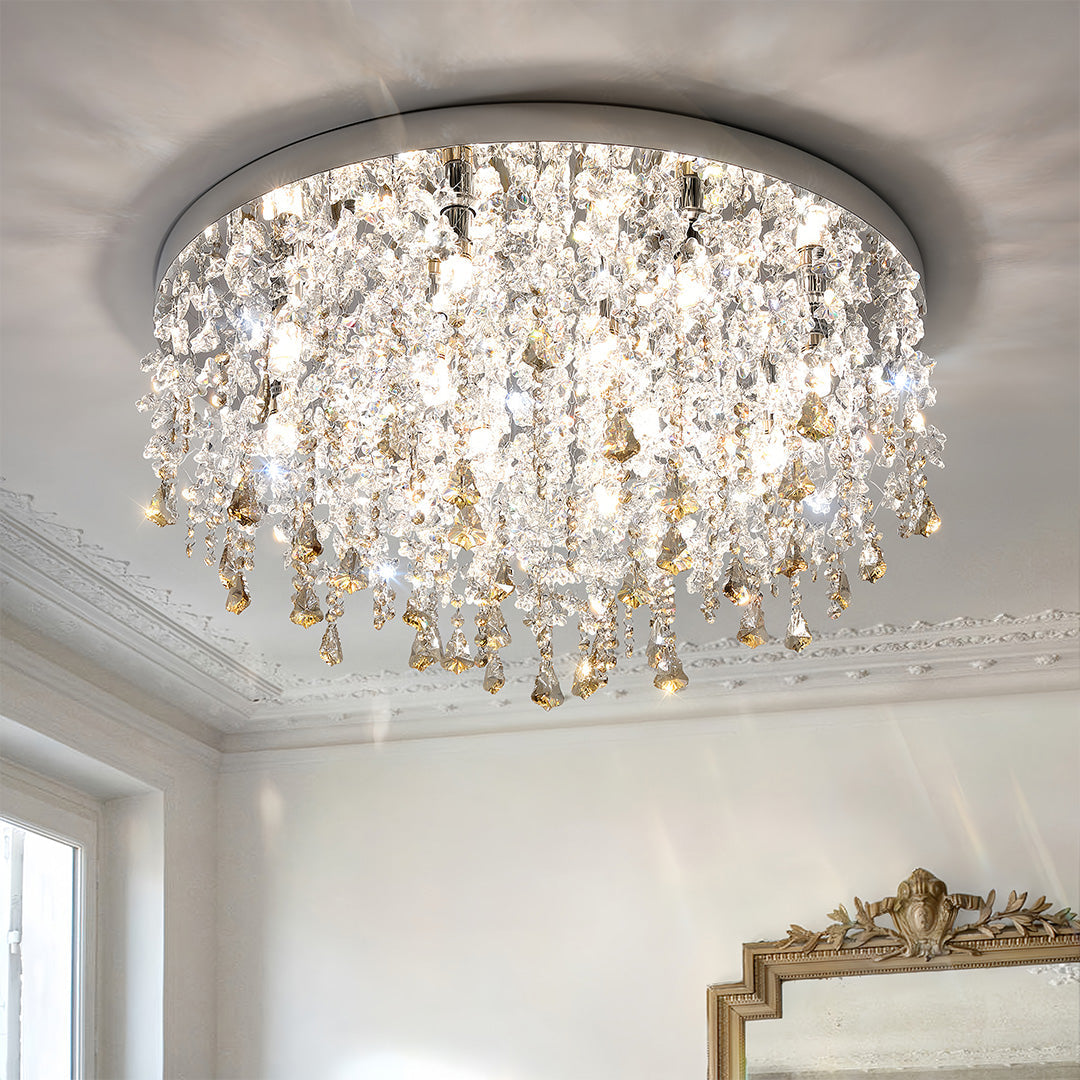 CHARLESTON CRYSTAL EYE-GUARD CEILING LANTERN
