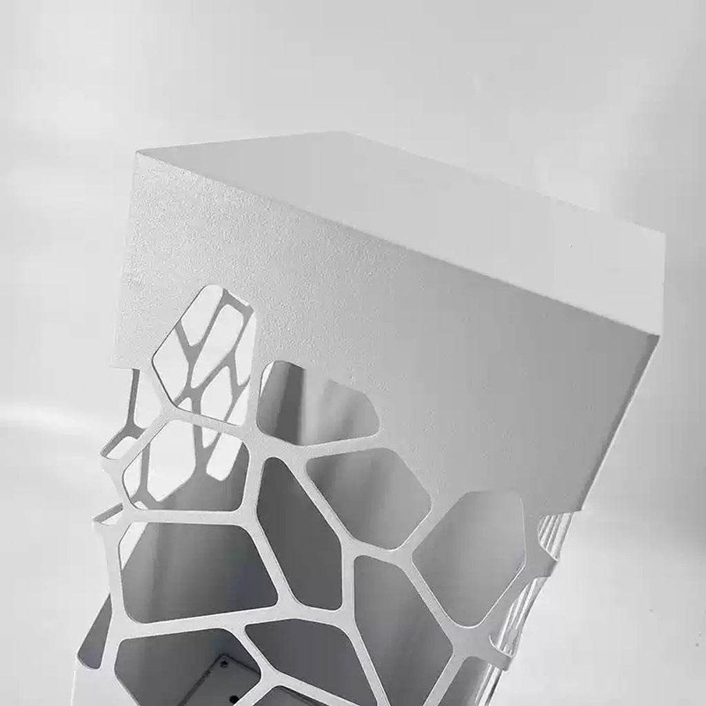 WINDSOR WHITE HOLLOW BOLLARD LANTERN FOR OUTDOOR LANDSCAPING